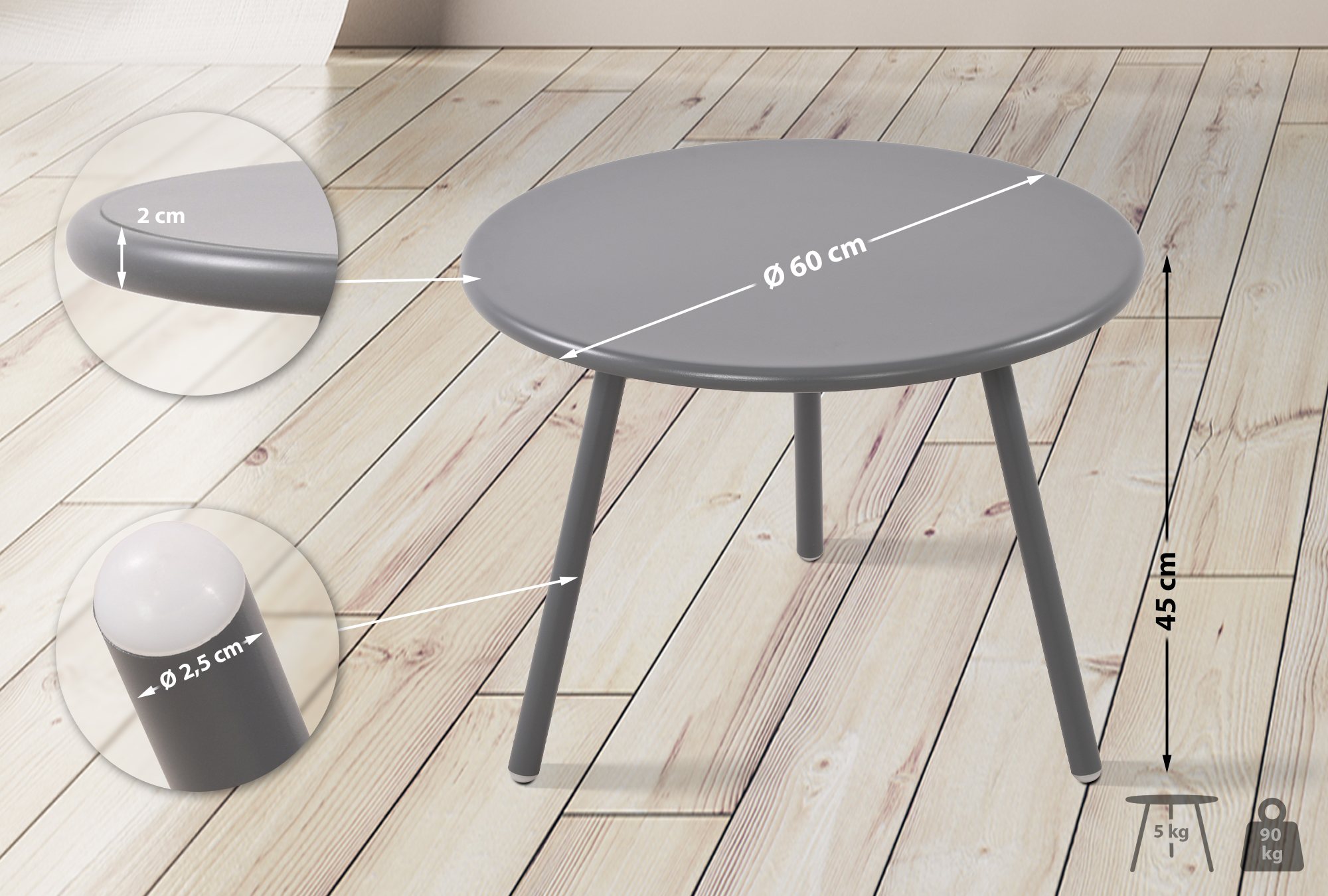Salontafel Minot buiten