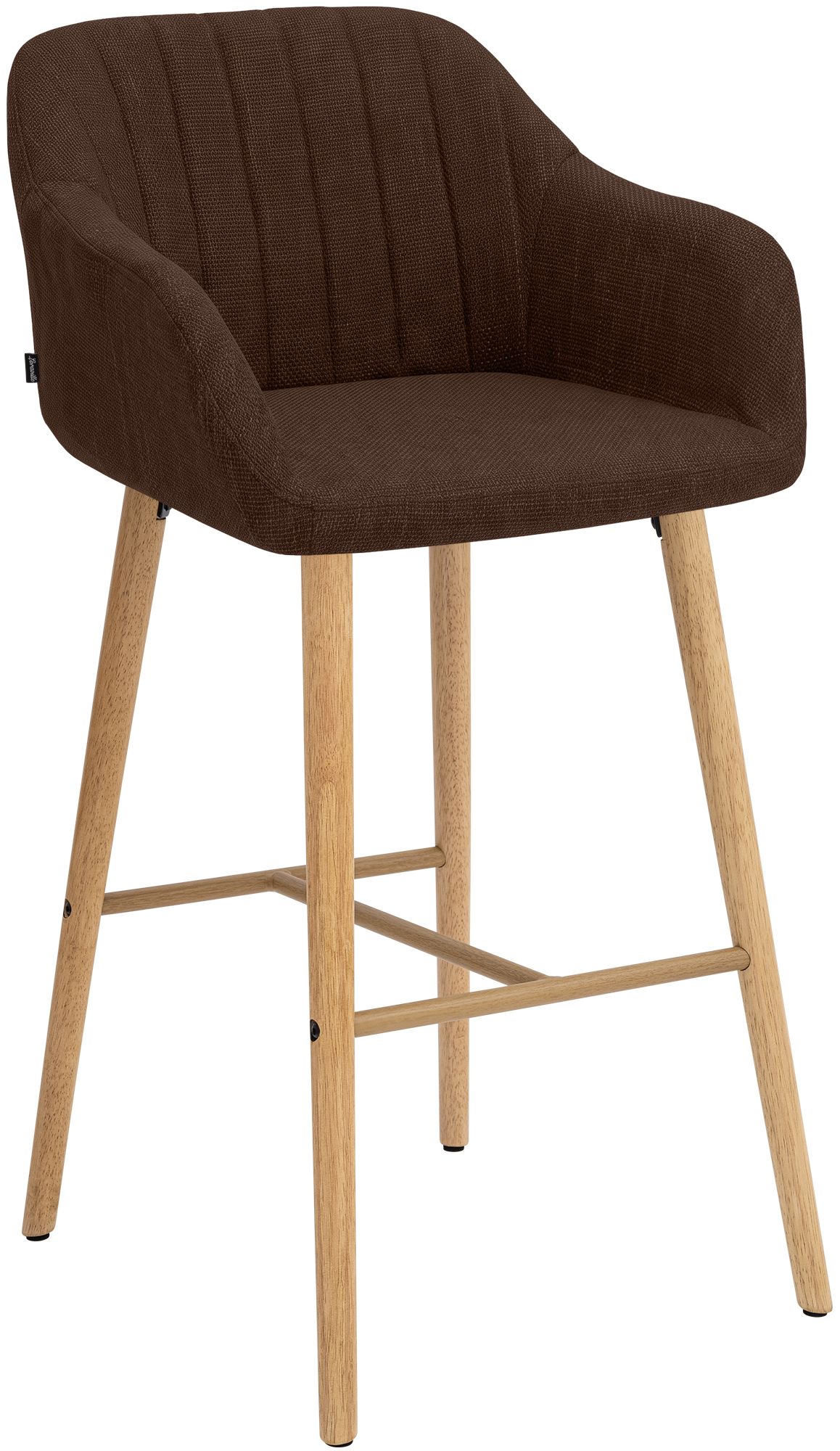 Barkruk Ando stof: modern design, comfortabel zitvlak, stabiel frame, ideaal voor keuken of bar
