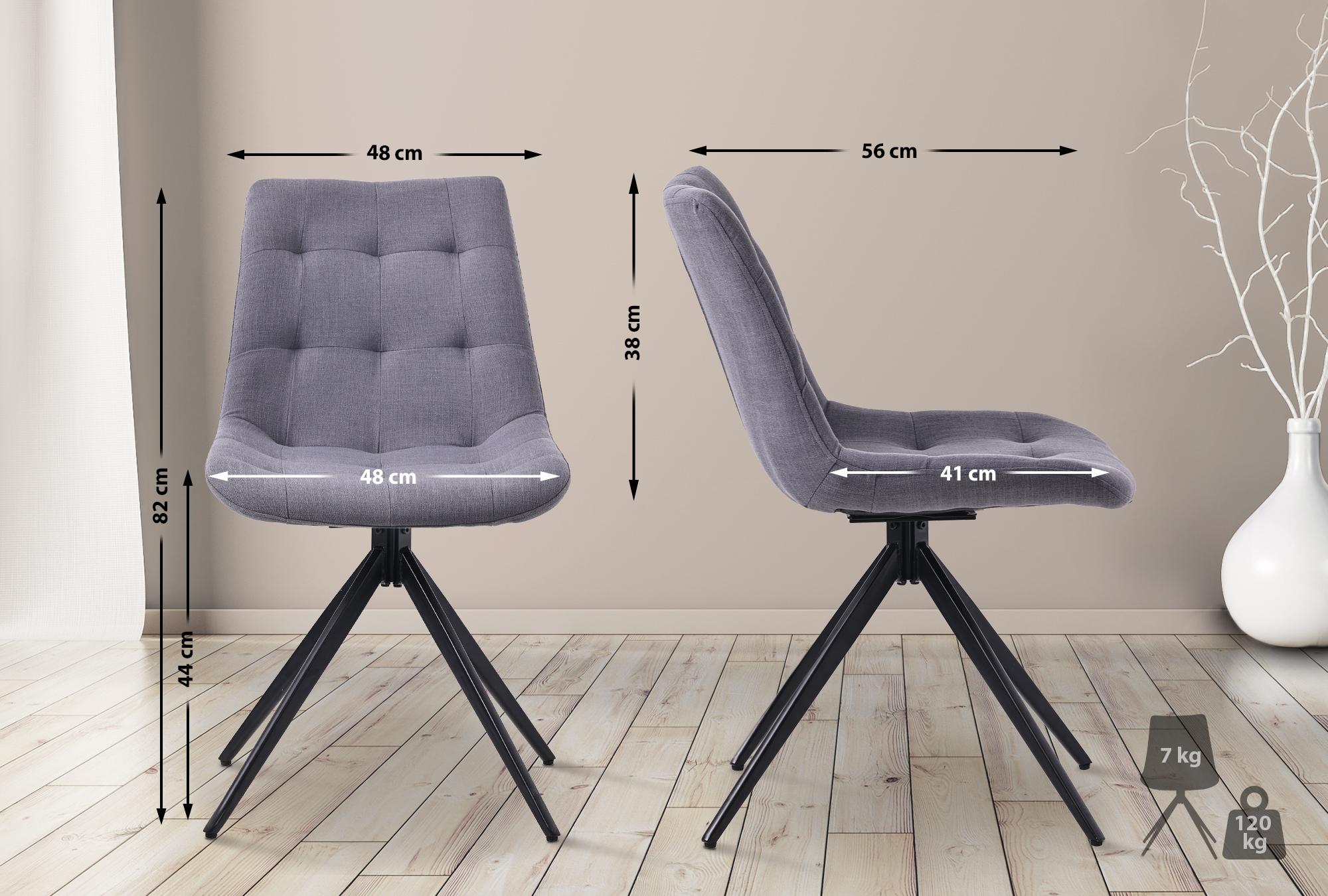 Set van 2 eetkamerstoelen Merna