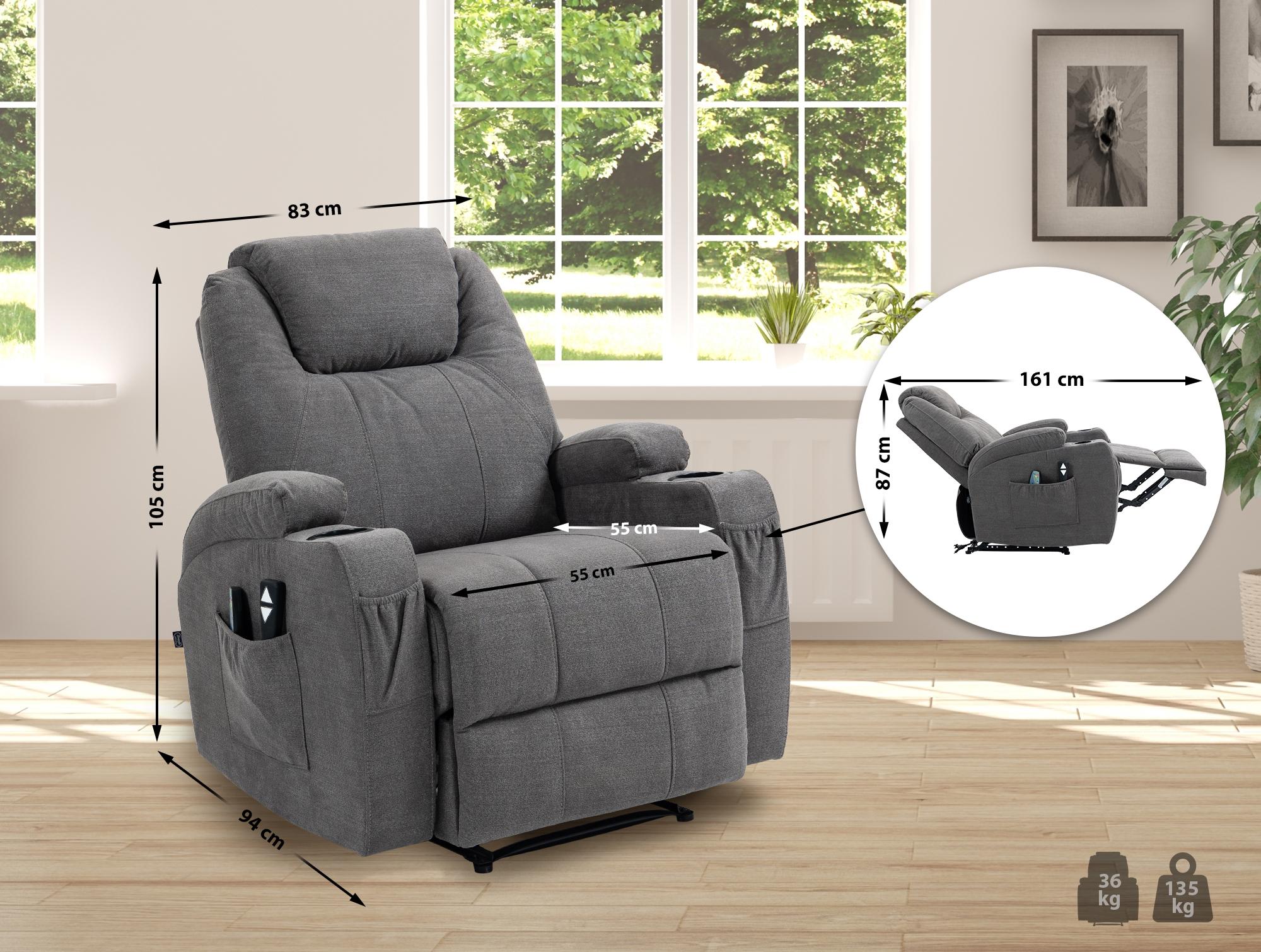 Fauteuil Hepler met massagefunctie