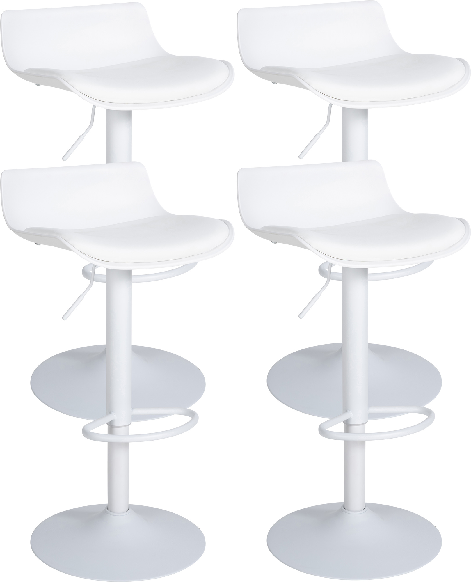 Set van 4 barkrukken Aveiro kunstleer