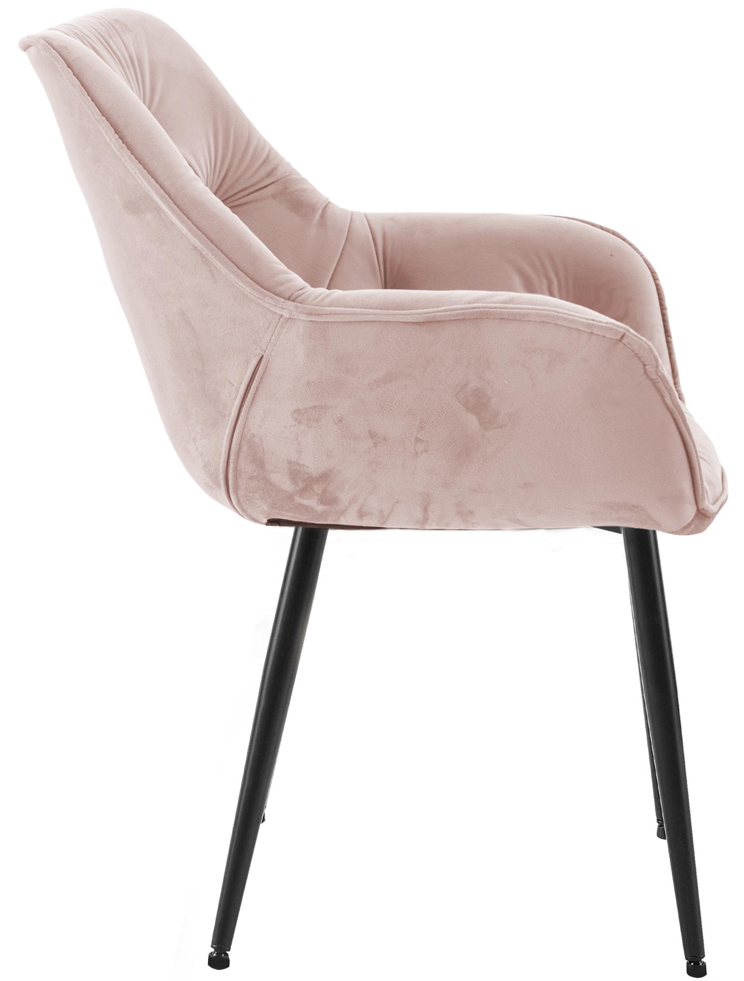 Set van 2 eetkamerstoelen Tanna fluweel