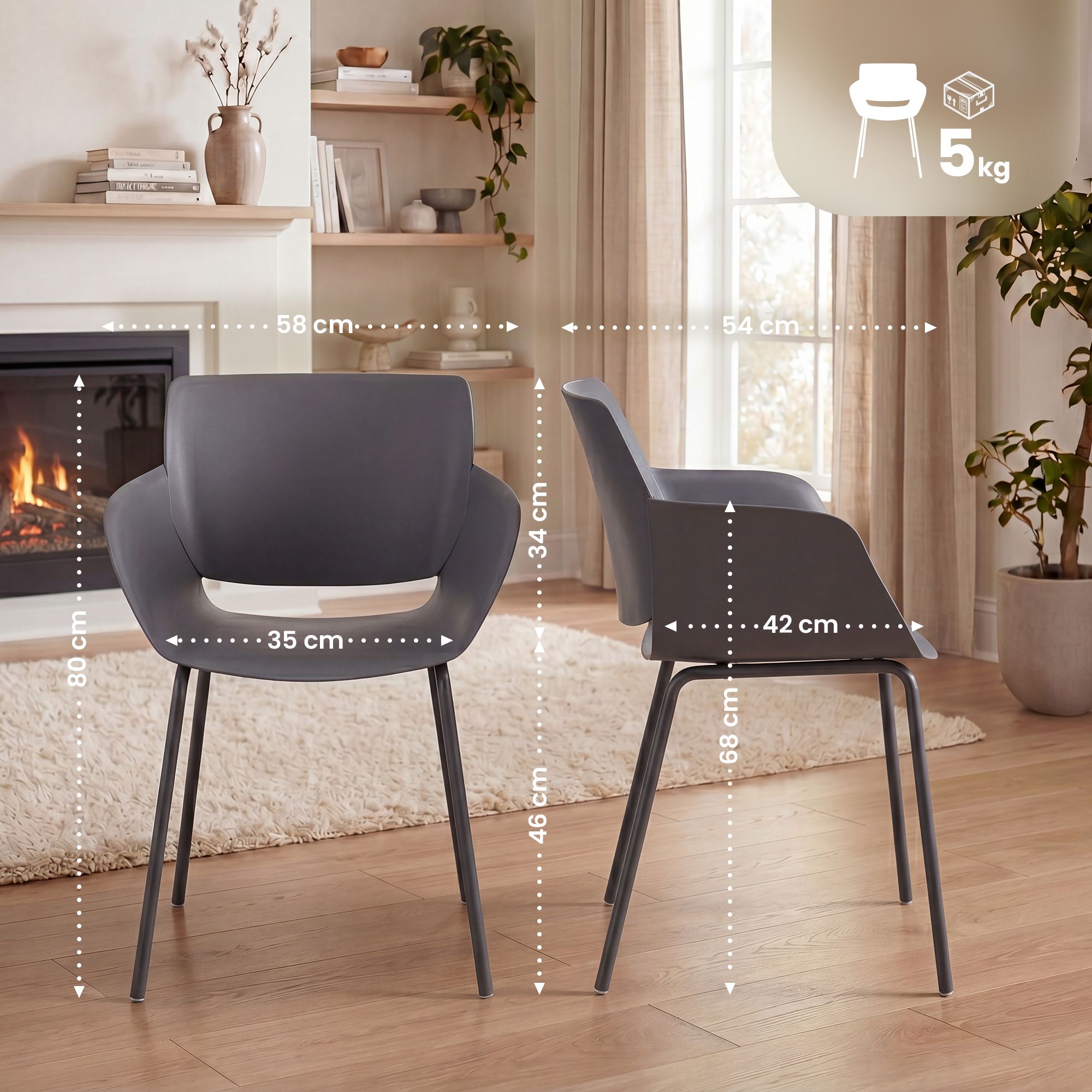 2-delige set tuinstoel Alpena