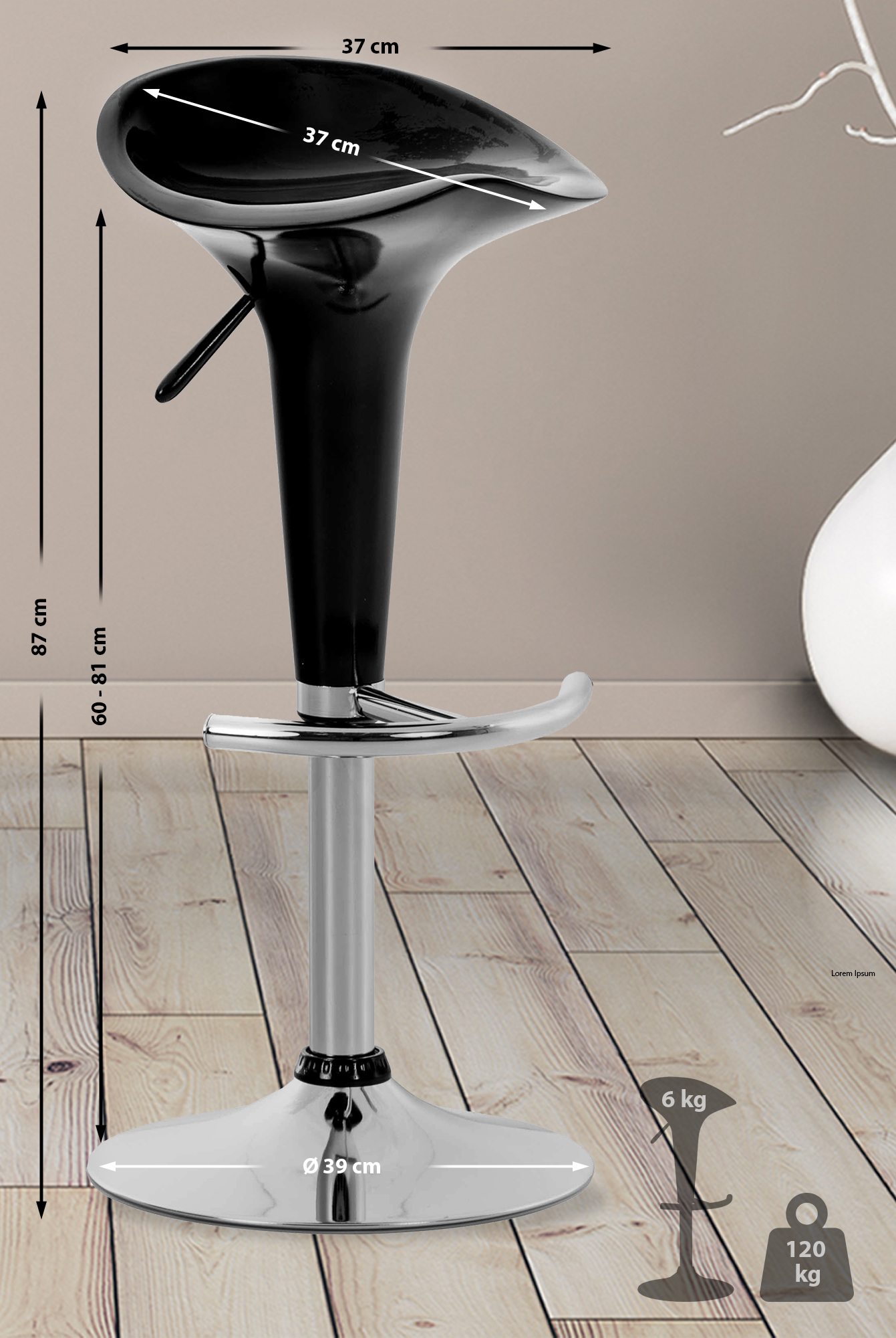 Barkruk Saddle