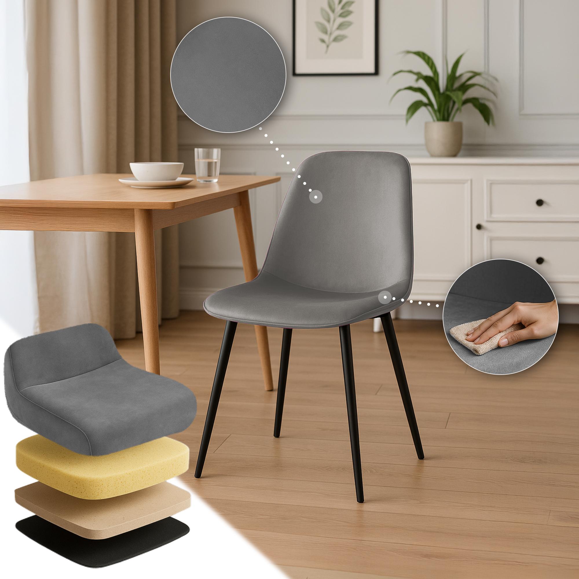 Set van 2 eetkamerstoelen Maryam
