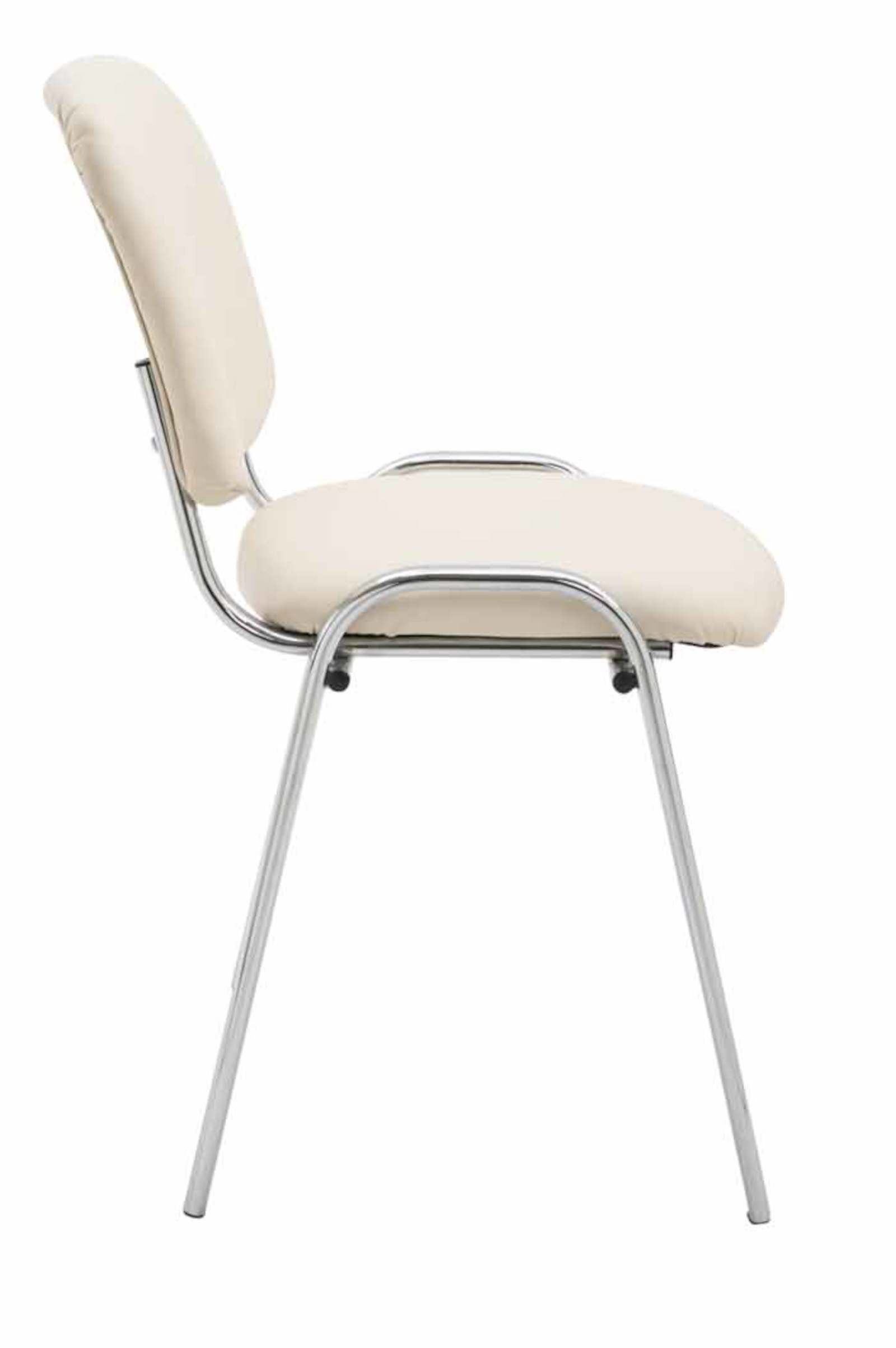 Set van 4 stoelen Ken Chroom Kunstleer