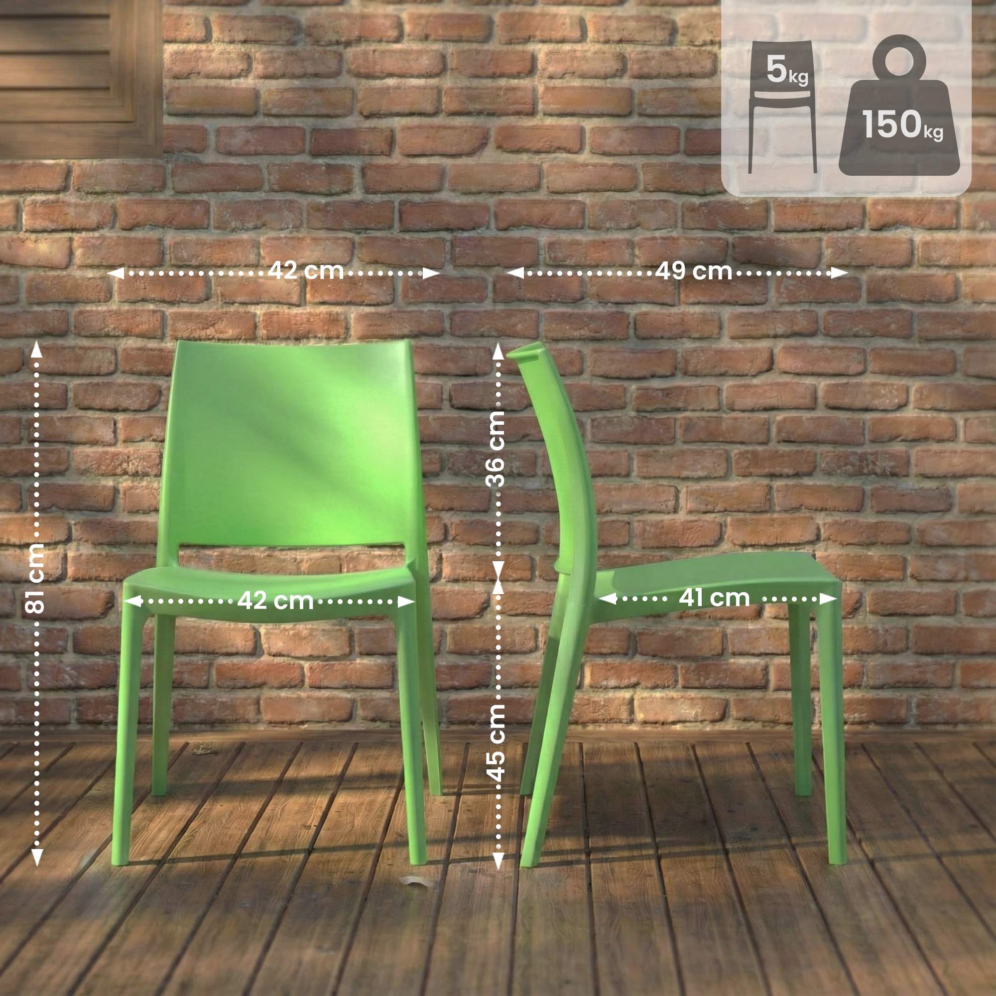 Set van 2 tuinstoelen Meton