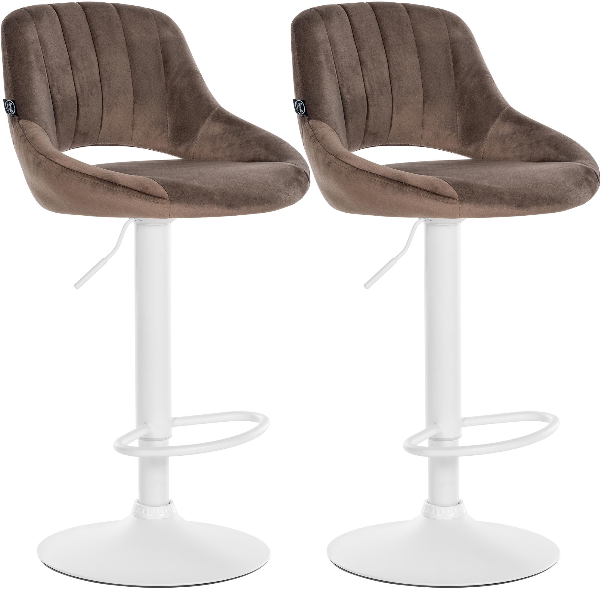 Set van 2 Barkrukken Milet Fluweel