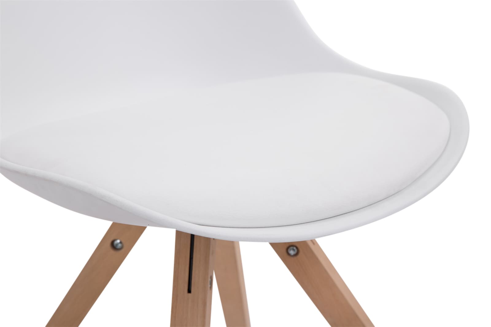Set van 4 stoelen Toulouse - Vierkant - Kunstleer