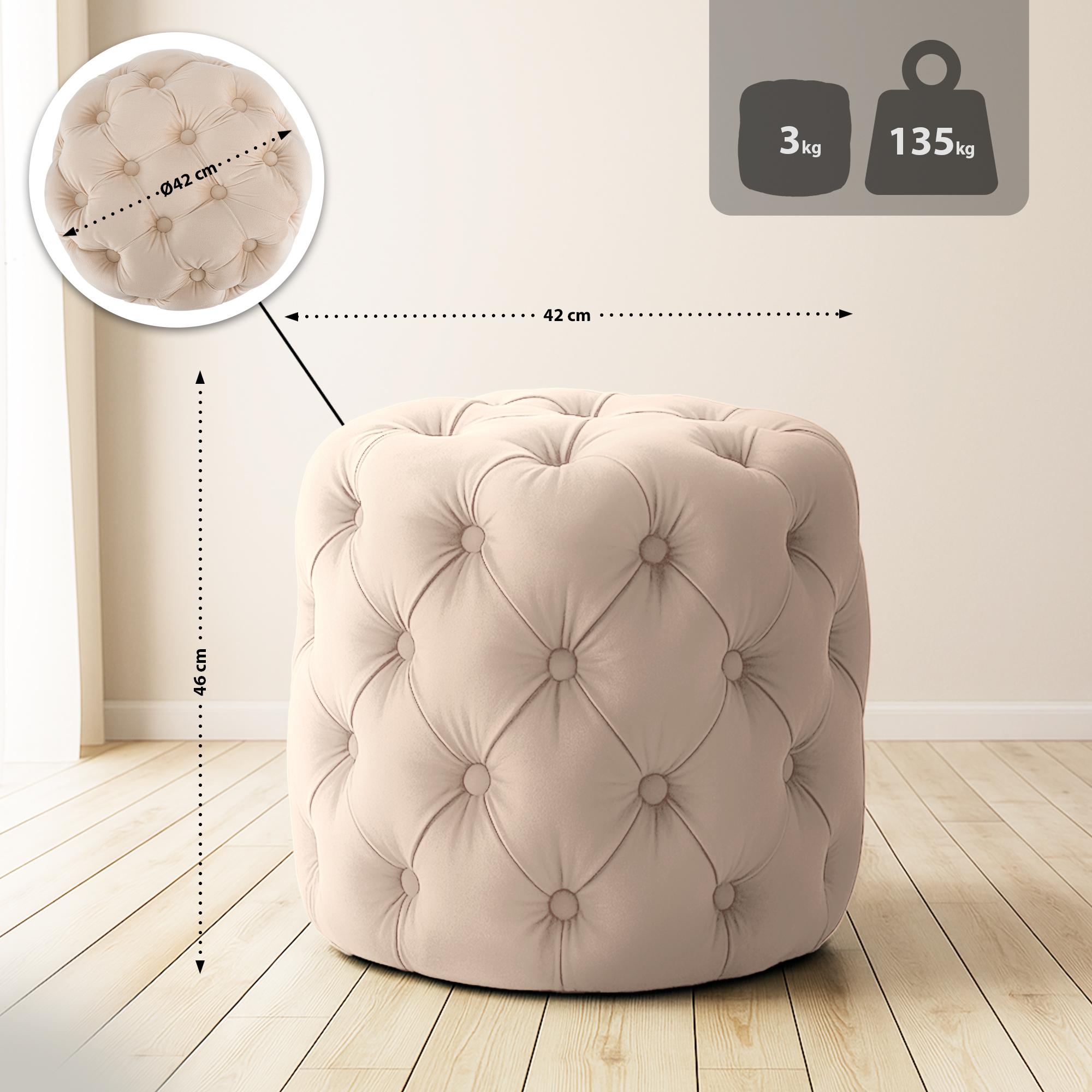 Hocker Drancy Fluweel