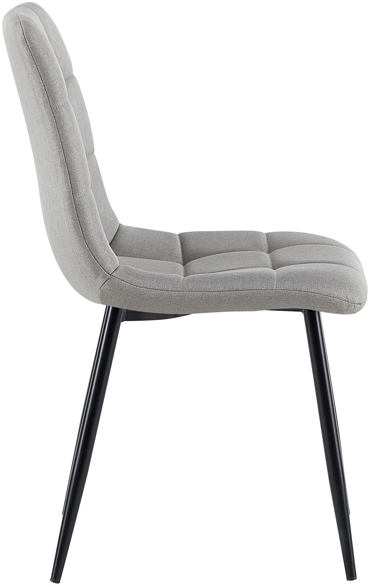 Set van 4 eetkamerstoelen Antibes stof