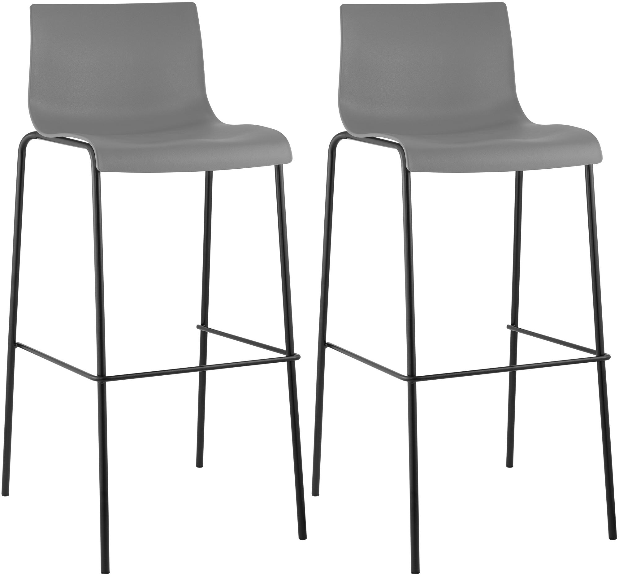2-delige set barkrukken Hover, kunststof