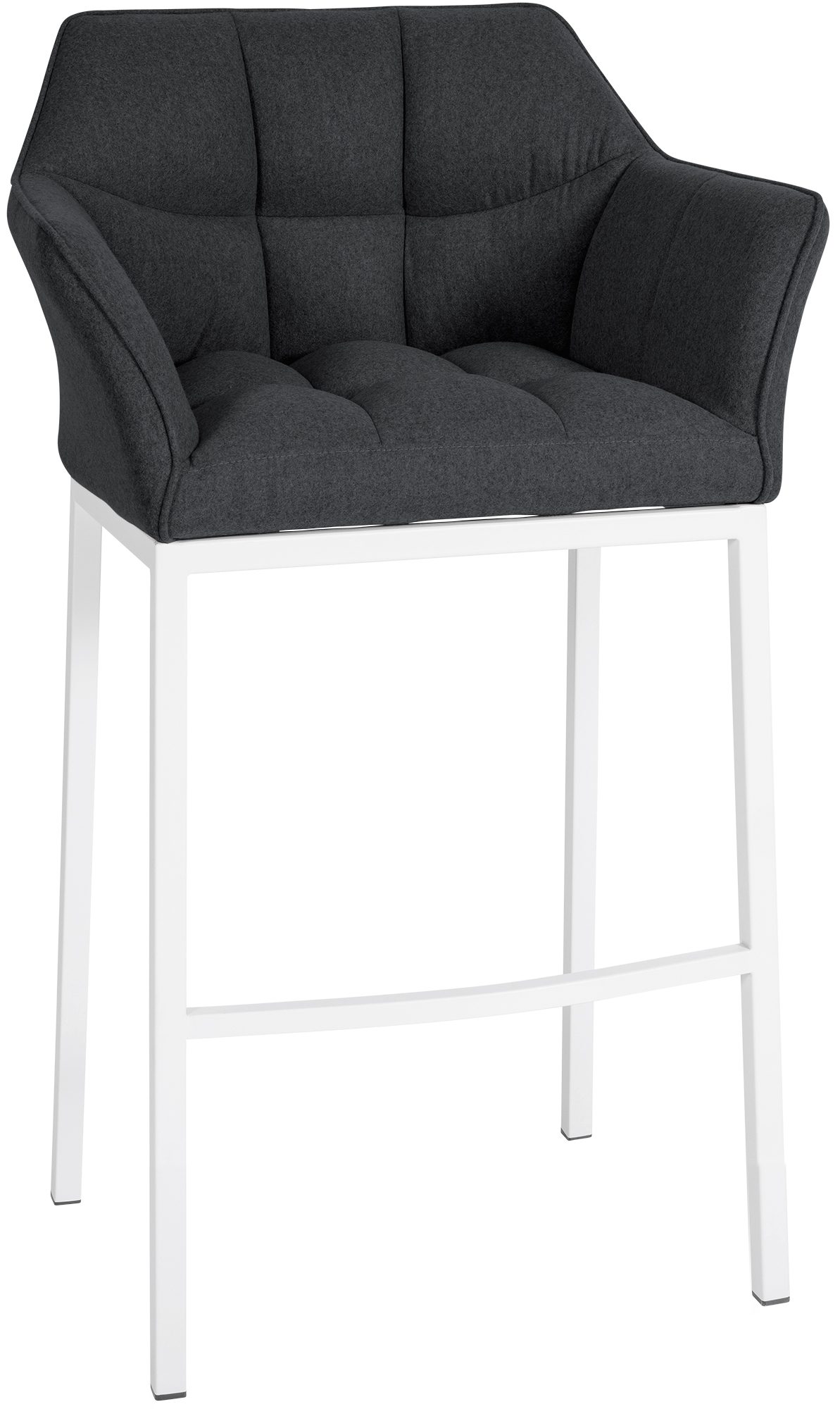 Barkruk Damaso Vilt met Vierpootsframe