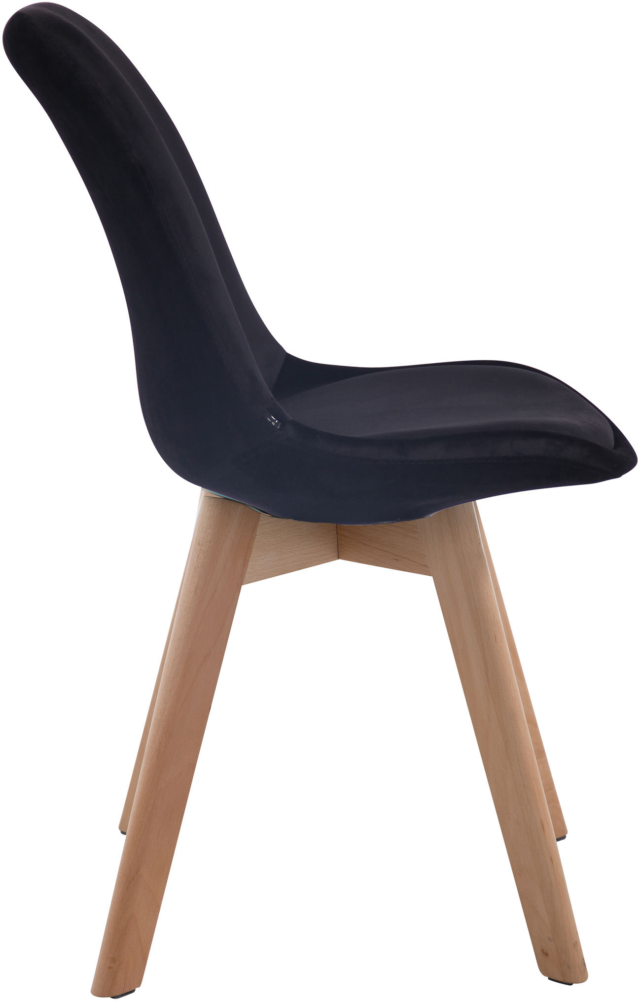 Set van 4 Eetkamerstoelen Borneo Fluweel