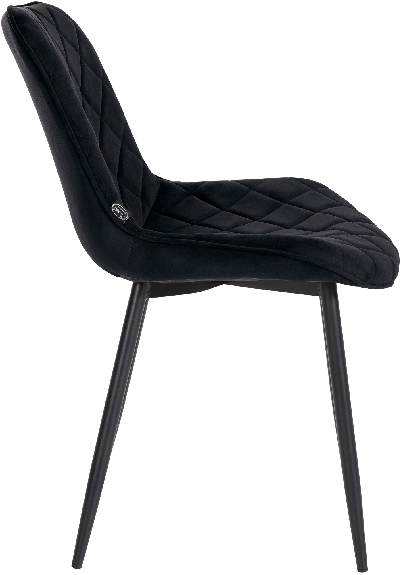 Set van 4 eetkamerstoelen Springs Fluweel