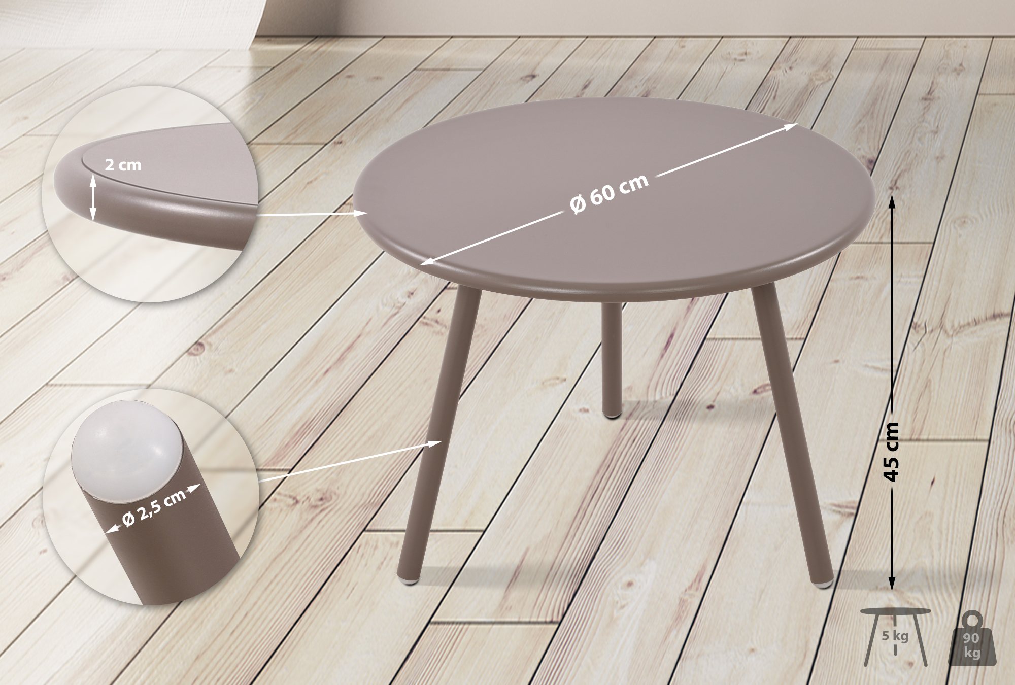 Salontafel Minot buiten
