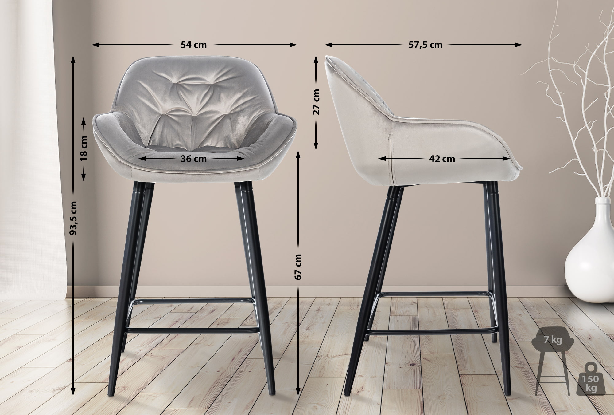 Set van 2 barkrukken Gibson