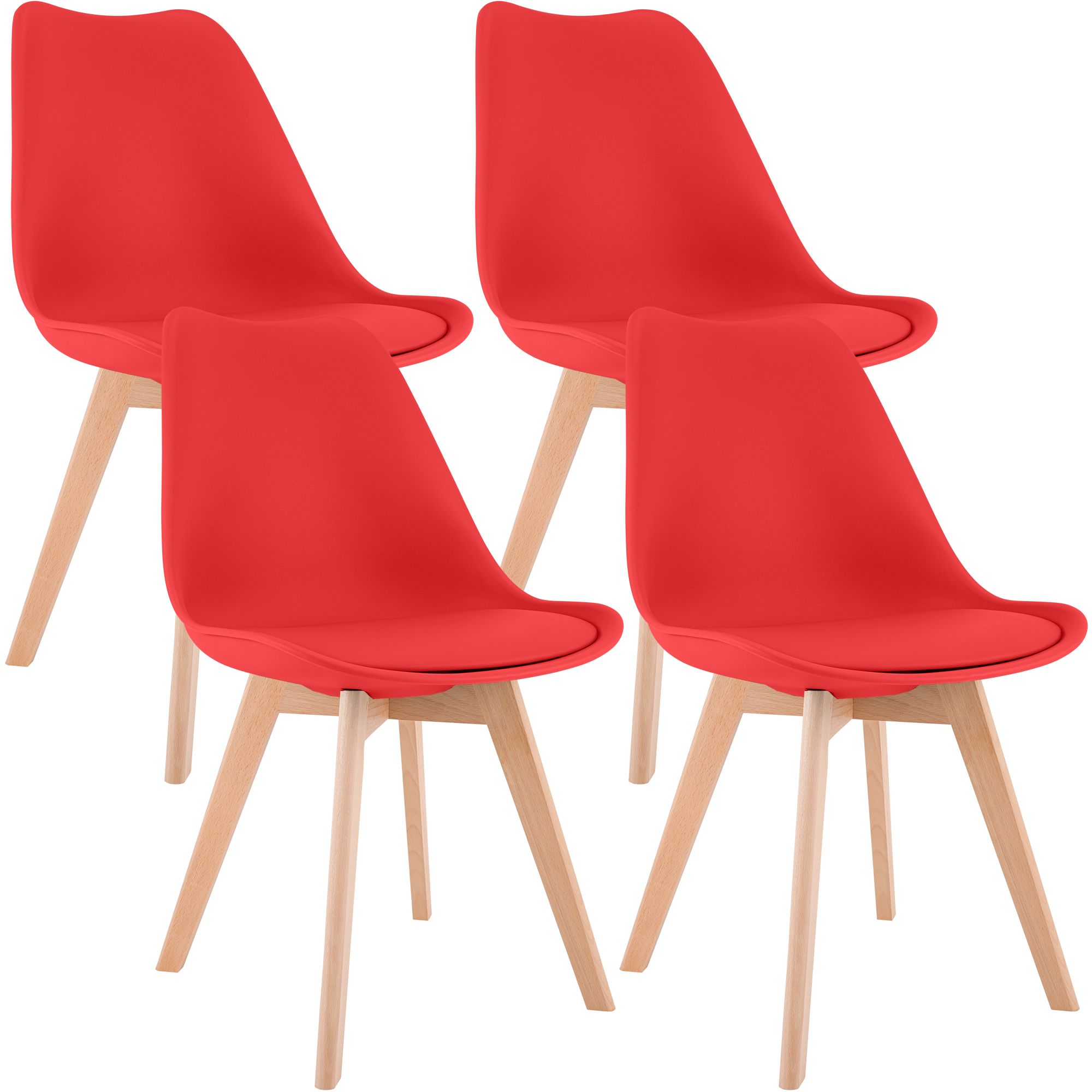 4-delige set Linares eetkamerstoelen