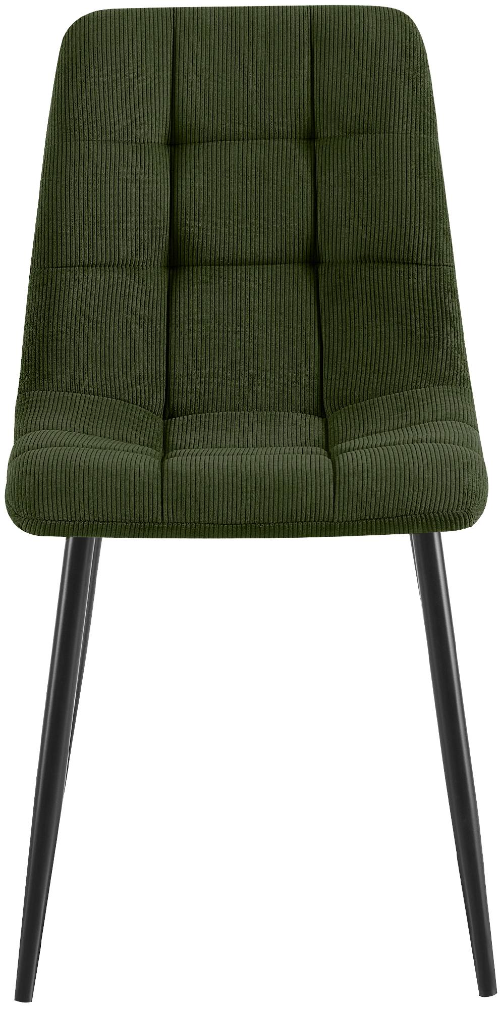 Set van 2 eetkamerstoelen Antibes ribstof