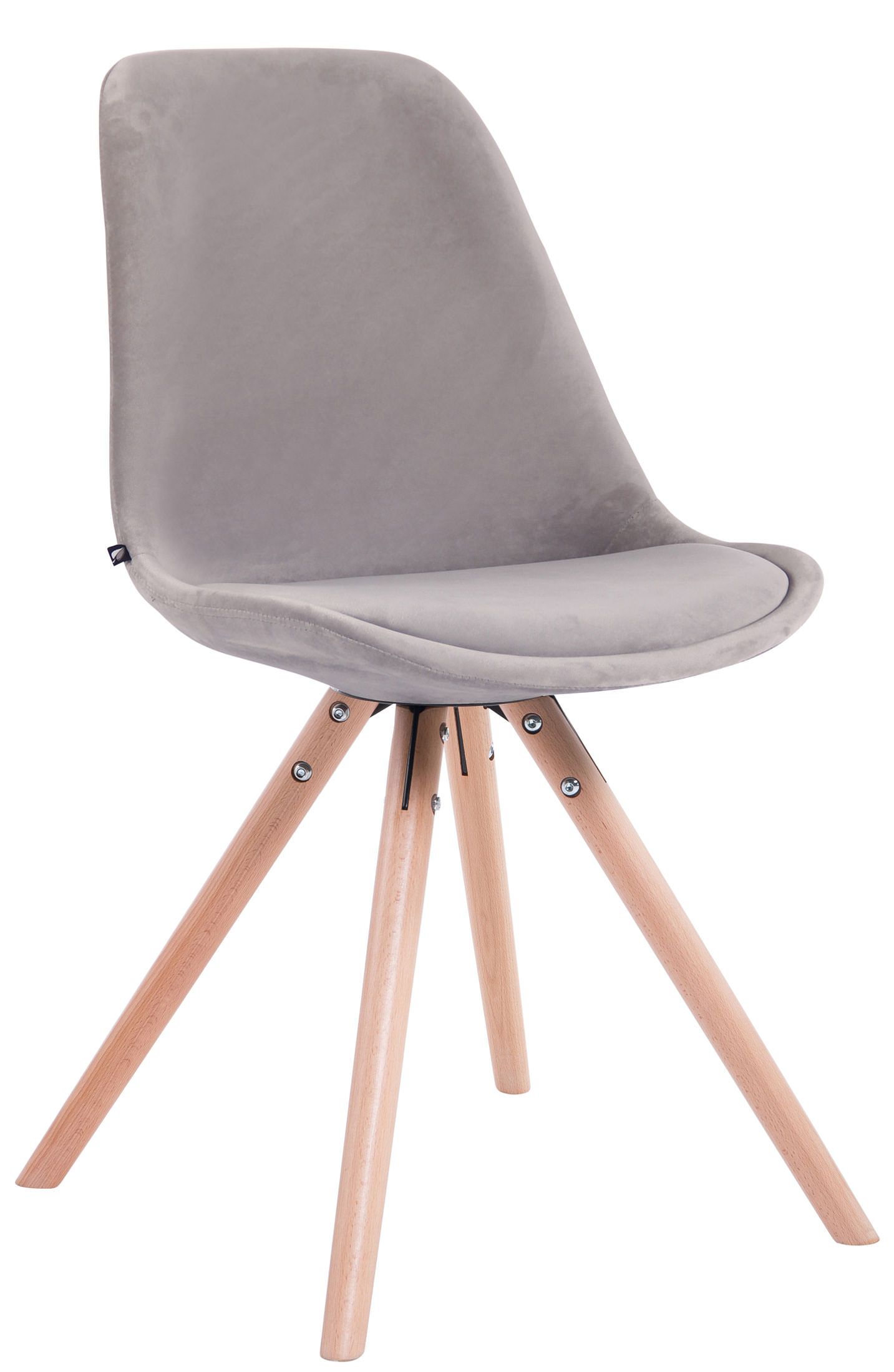 Set van 4 Stoelen Toulouse Rond frame - Fluweel