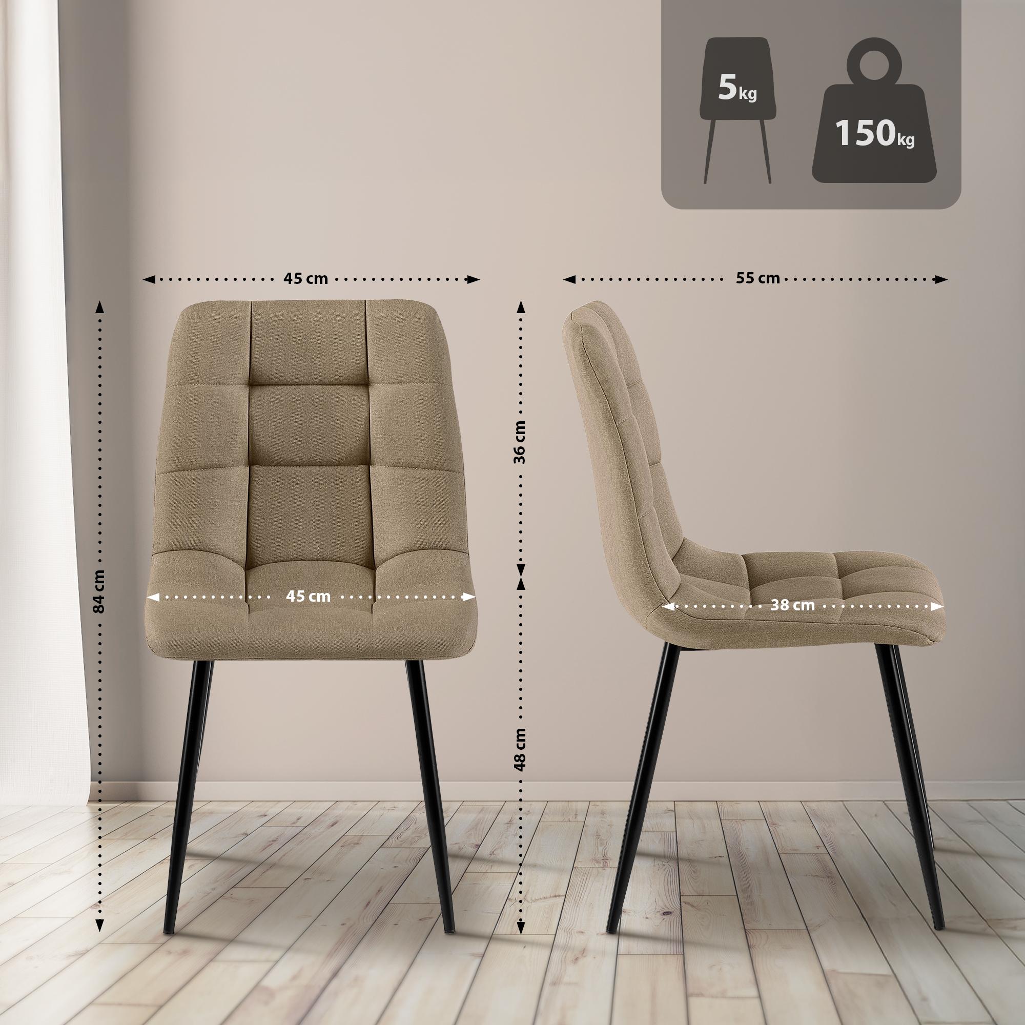 Set van 4 eetkamerstoel Tilde