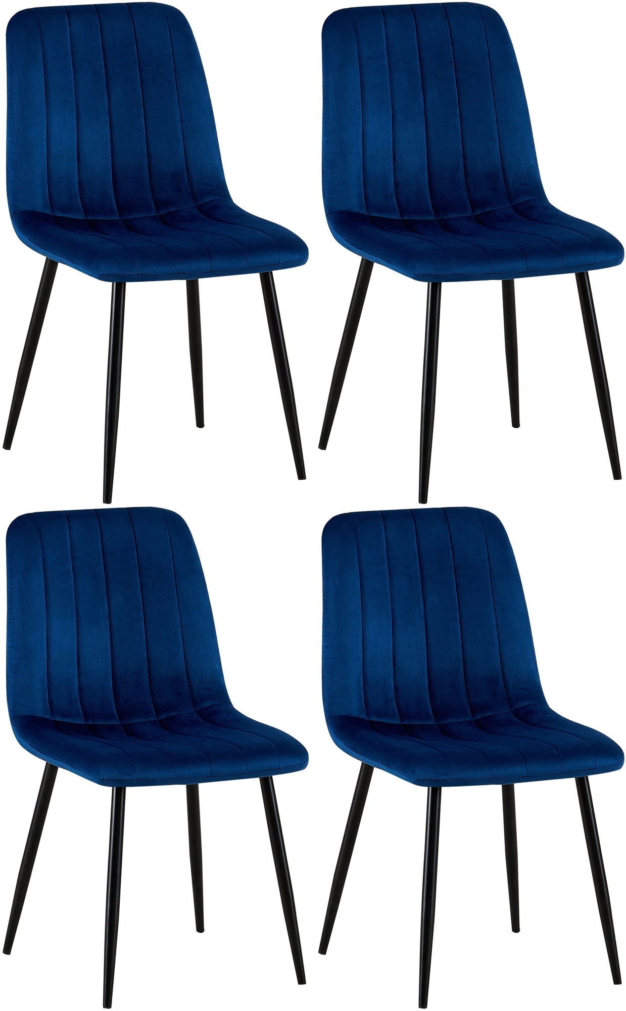 Set van 4 Dijon Eetkamerstoelen