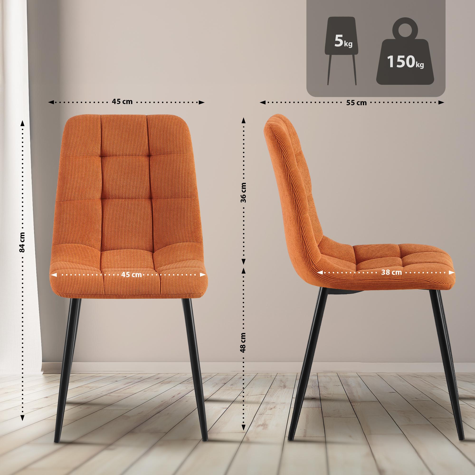 Set van 4 eetkamerstoel Tilde