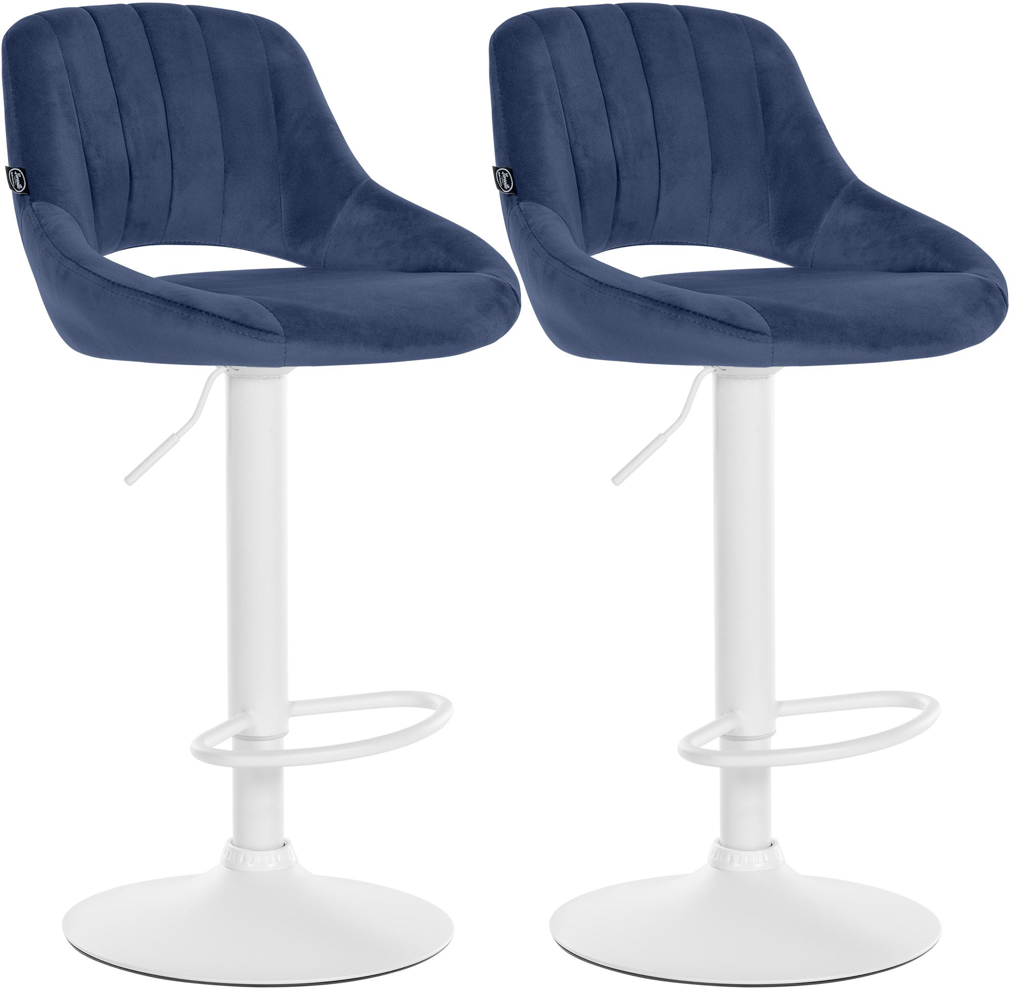 Set van 2 Barkrukken Milet Fluweel