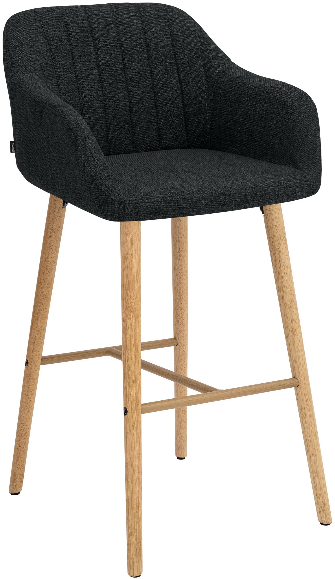 Barkruk Ando stof: modern design, comfortabel zitvlak, stabiel frame, ideaal voor keuken of bar