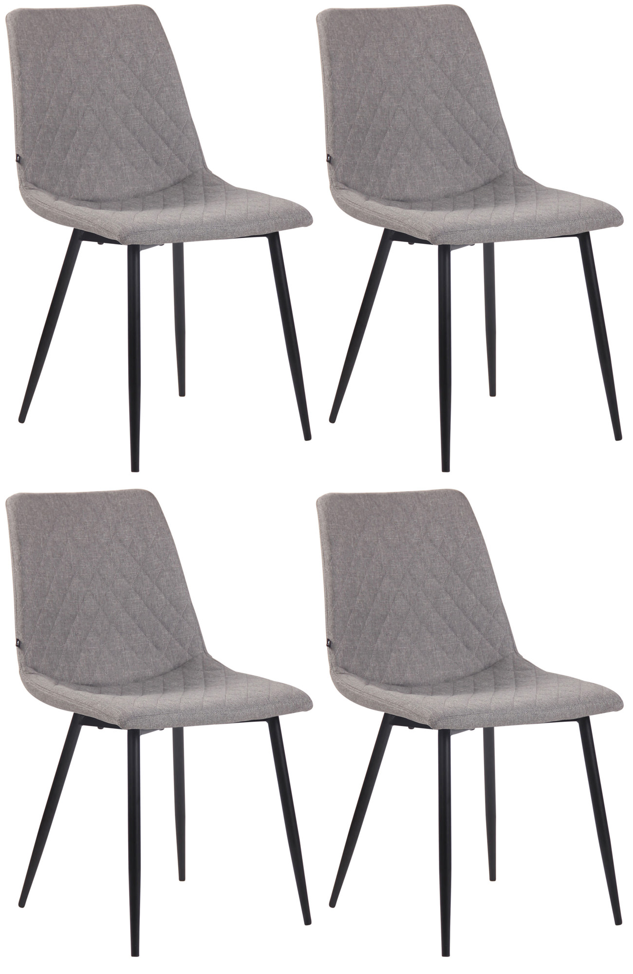 Set van 4 eetkamerstoelen Telde stof