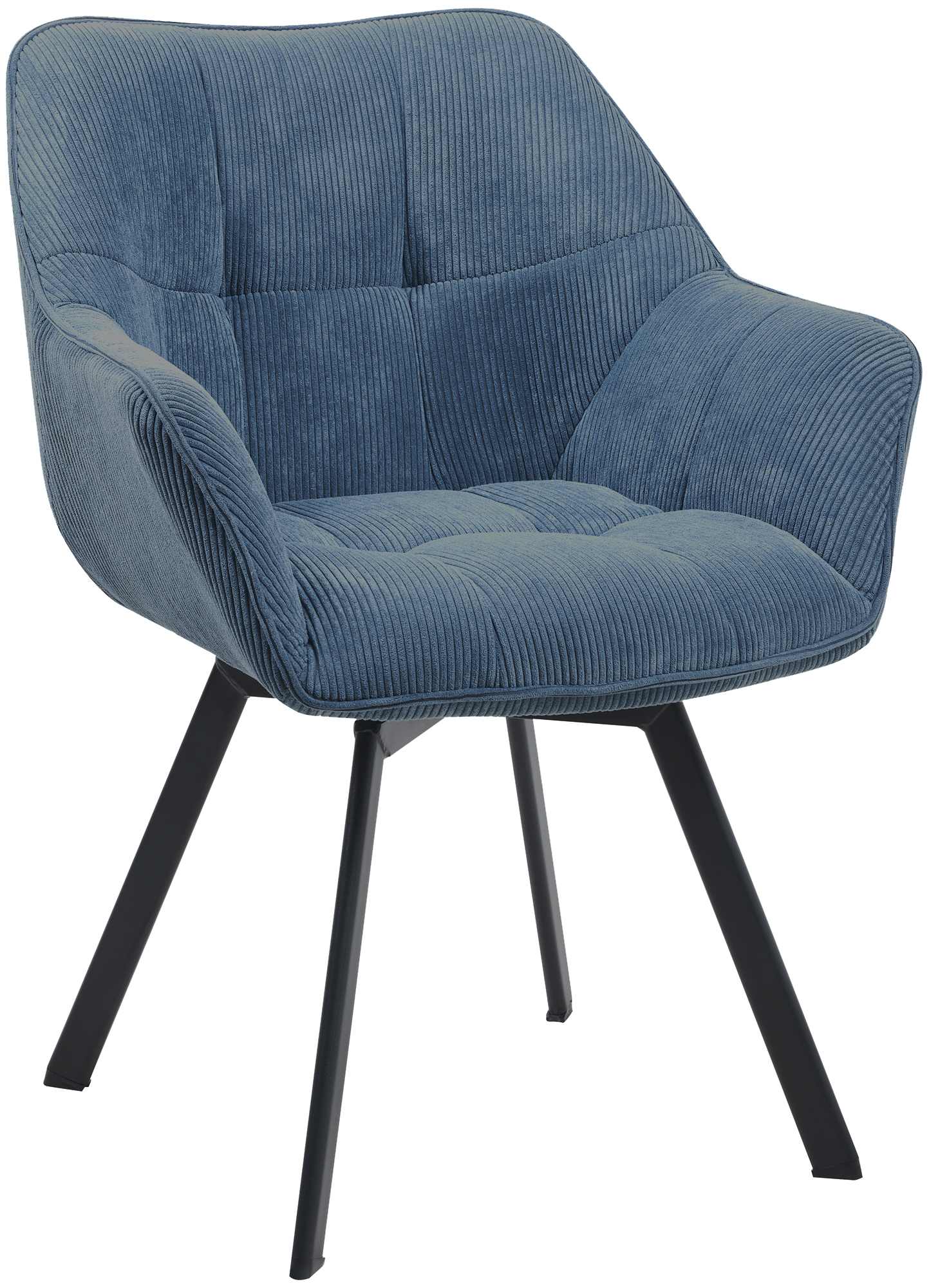 Set van 2 eetkamerstoelen Jordi Cord
