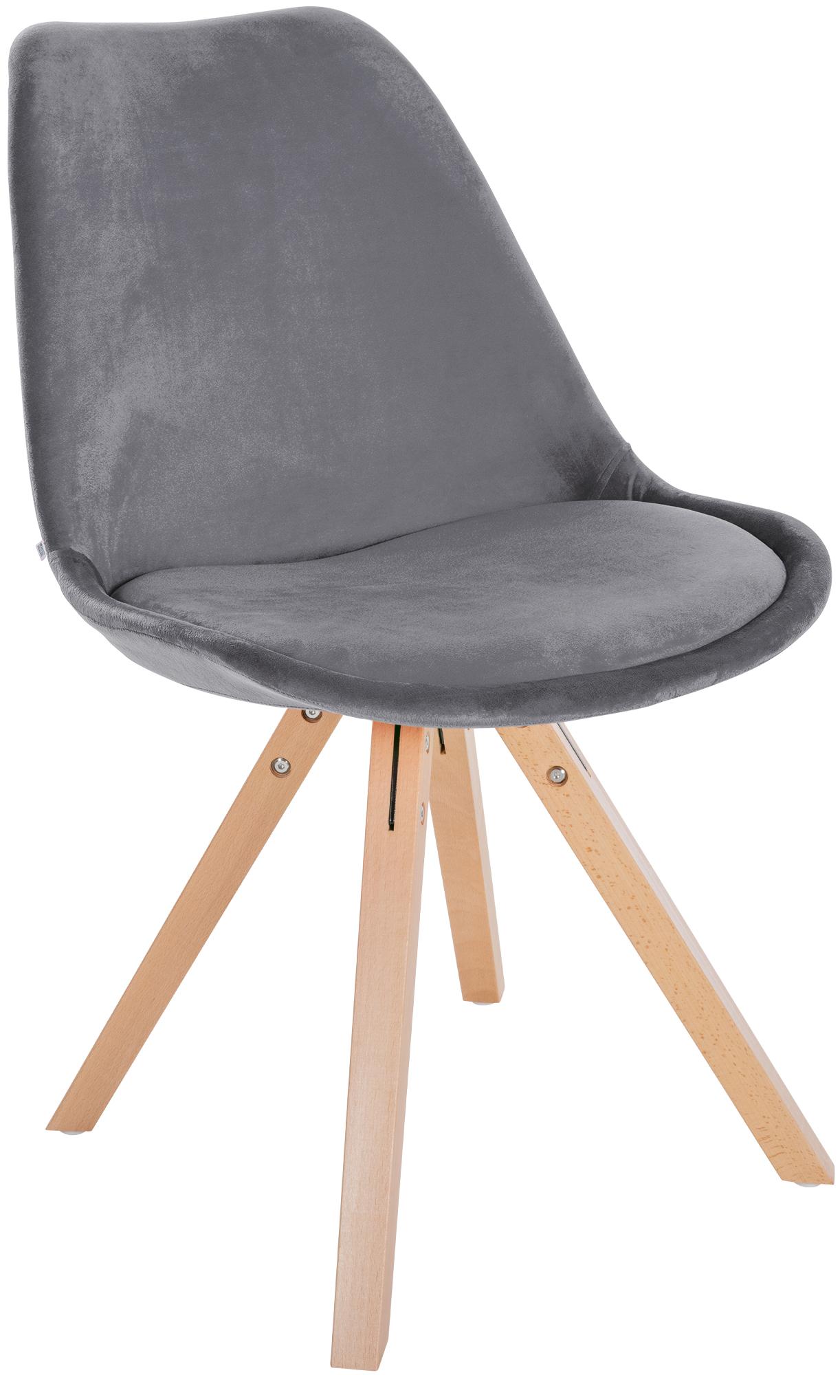 Set van 4 eetkamerstoelen Sofia fluweel