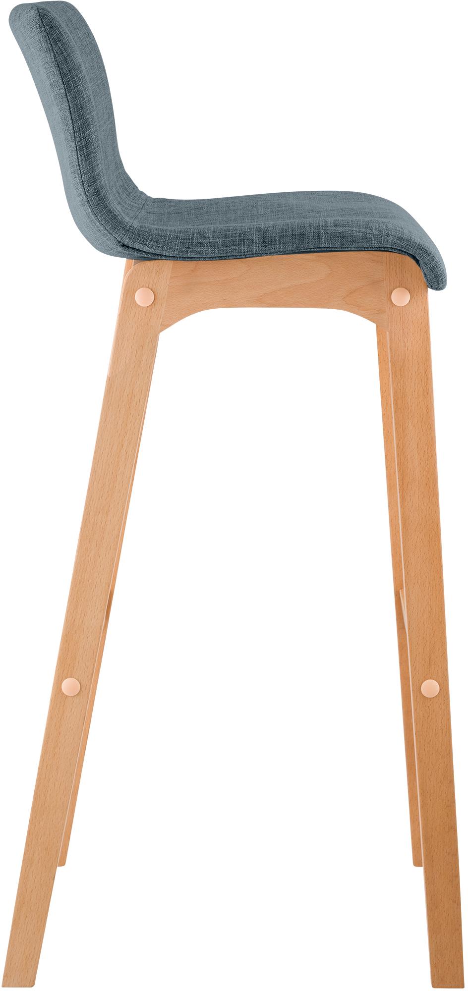 2x Barkruk Hover Stof 4-Pootsframe Natura