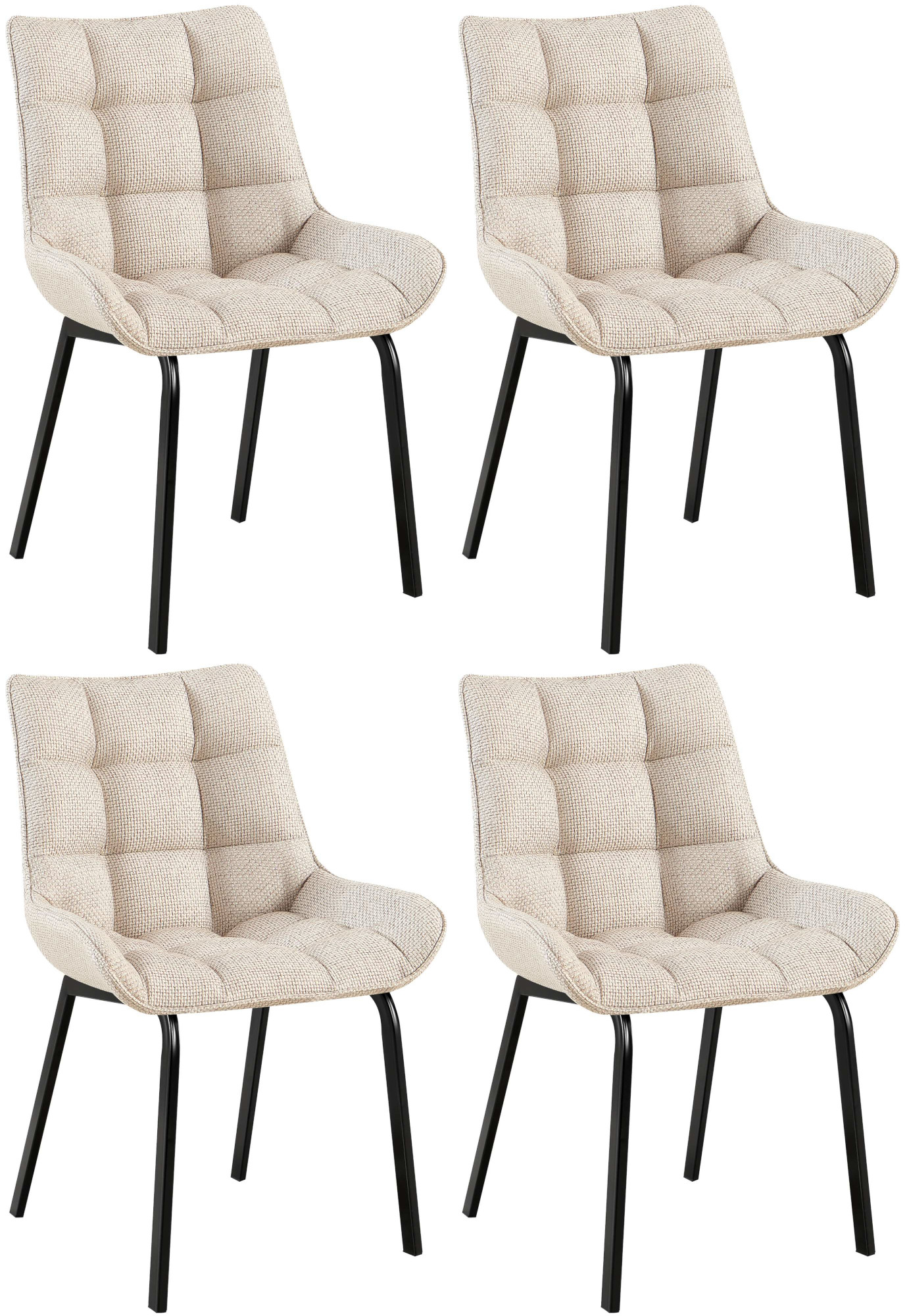 Set van 4 eetkamerstoelen Saranda