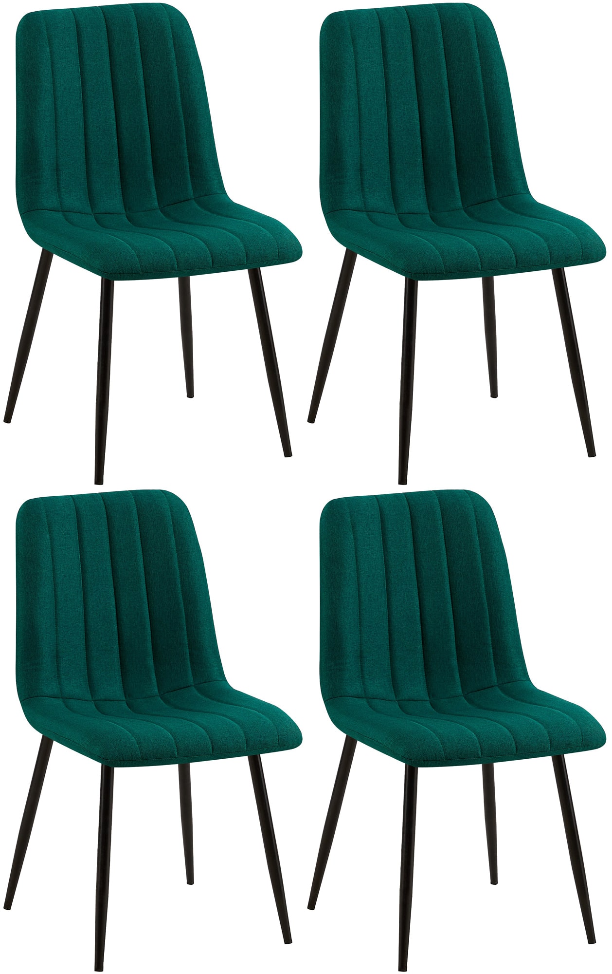 Set van 4 Dijon Eetkamerstoelen