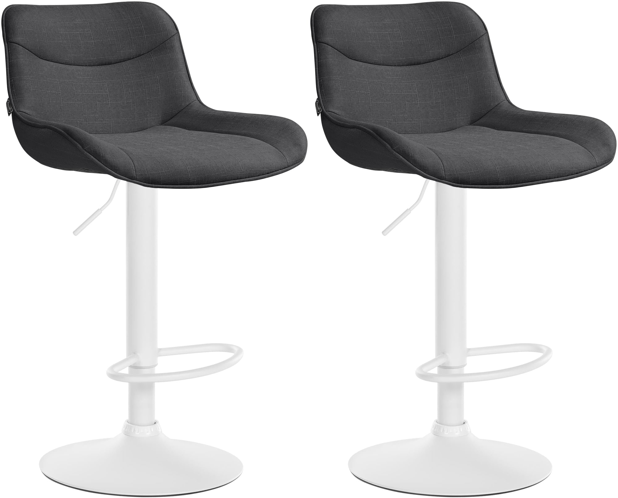 Set van 2 barkrukken Vonore stof