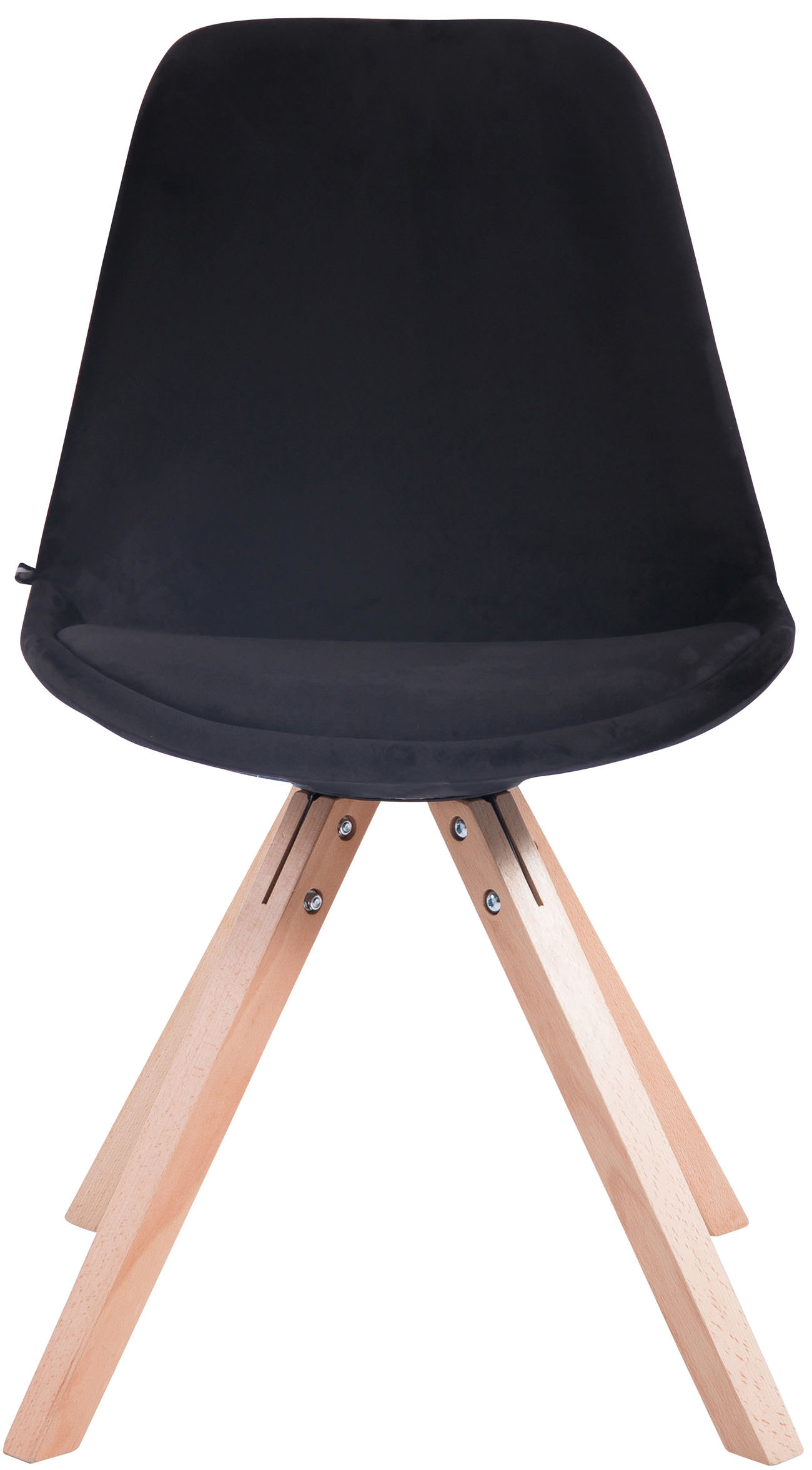 Set van 4 Stoelen Toulouse Vierkant frame - Fluweel