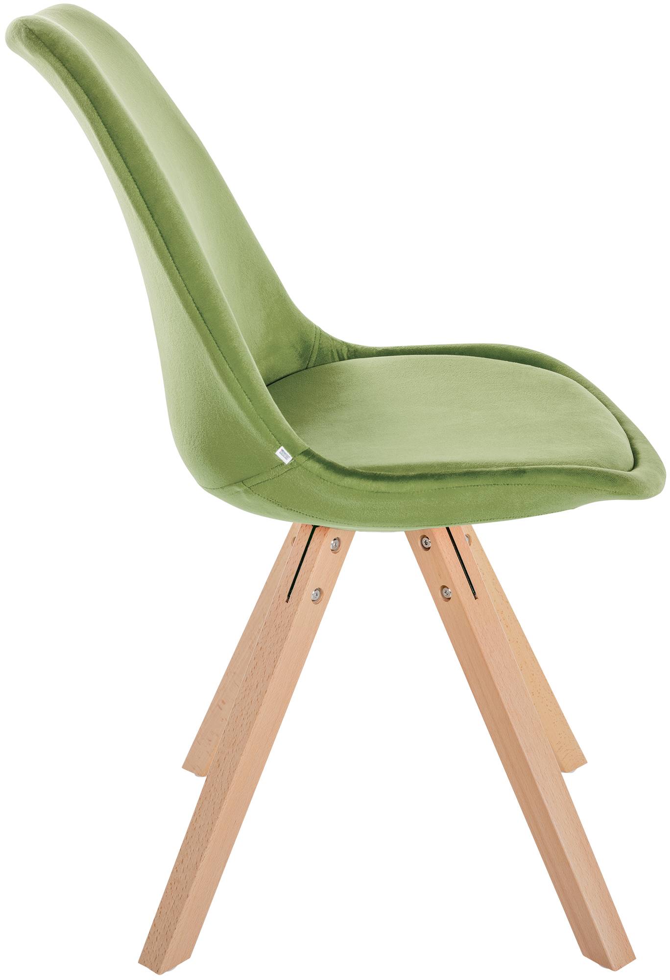 Set van 4 eetkamerstoelen Sofia fluweel