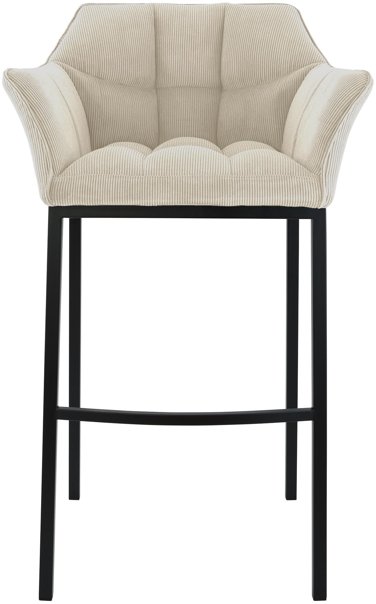 Barkruk Damaso Cord met Vierpootsframe