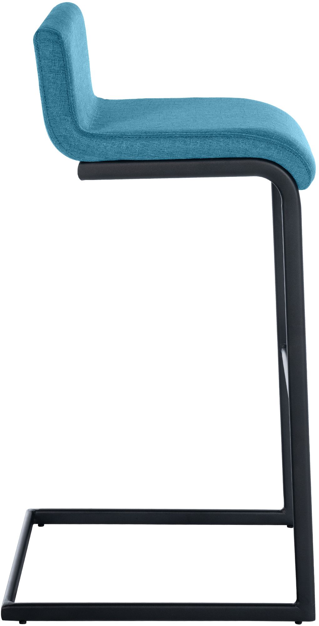 2-delige set barstoelen Newport zwart metalen frame