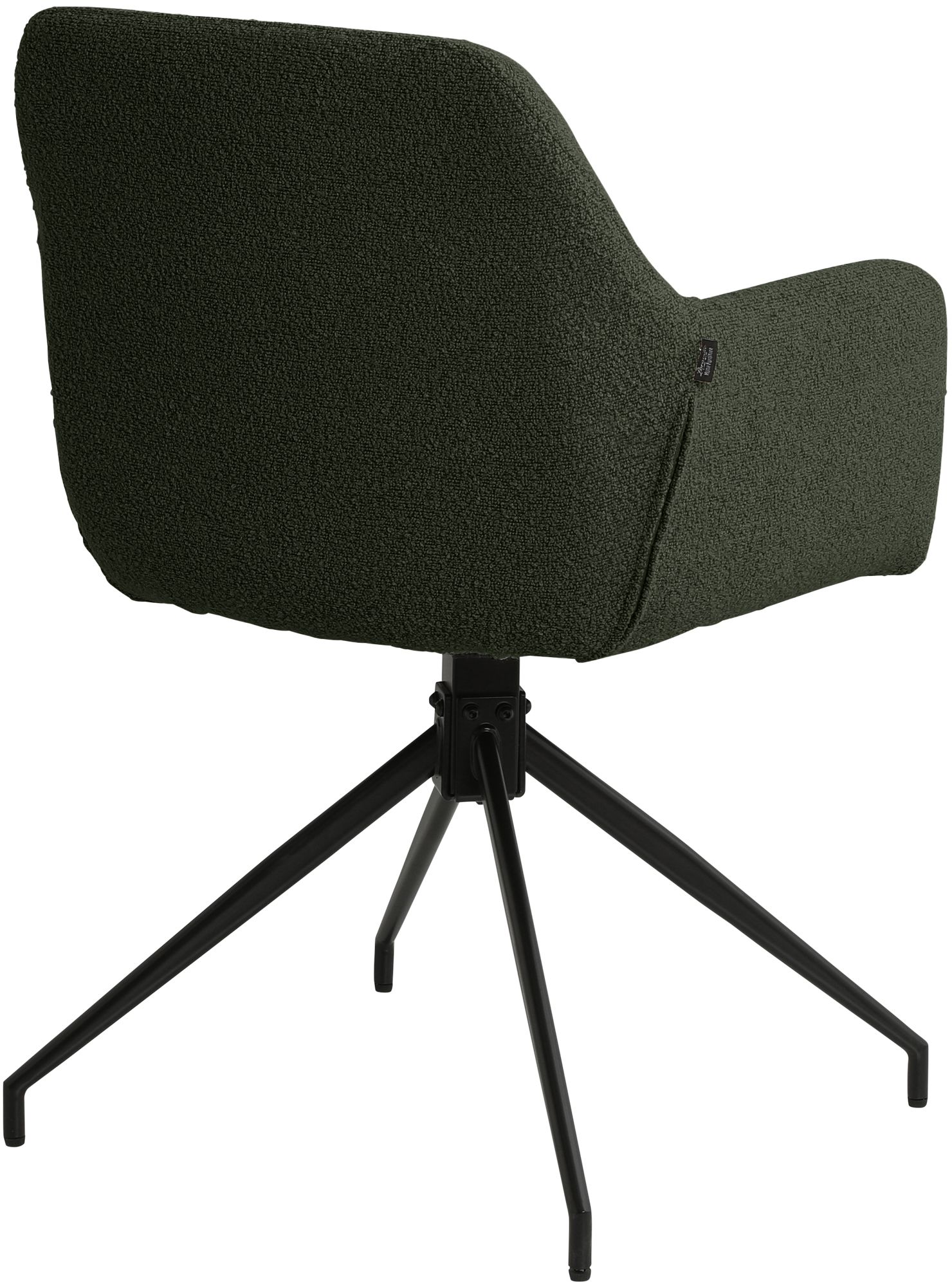 Set van 2 Eetkamerstoelen Merlinda met teddy stof