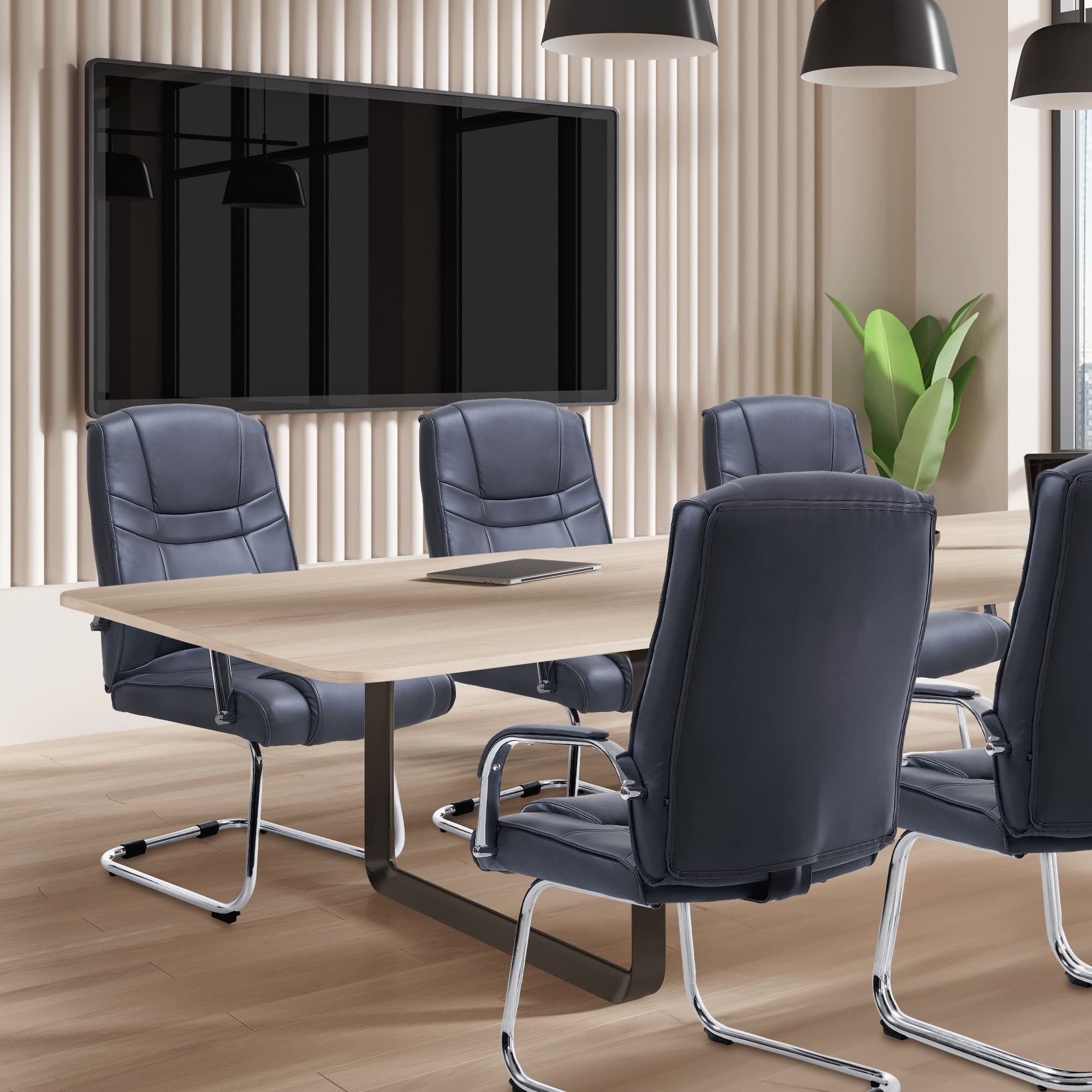 Set van 2 Eetkamerstoelen Attila Kunstleer