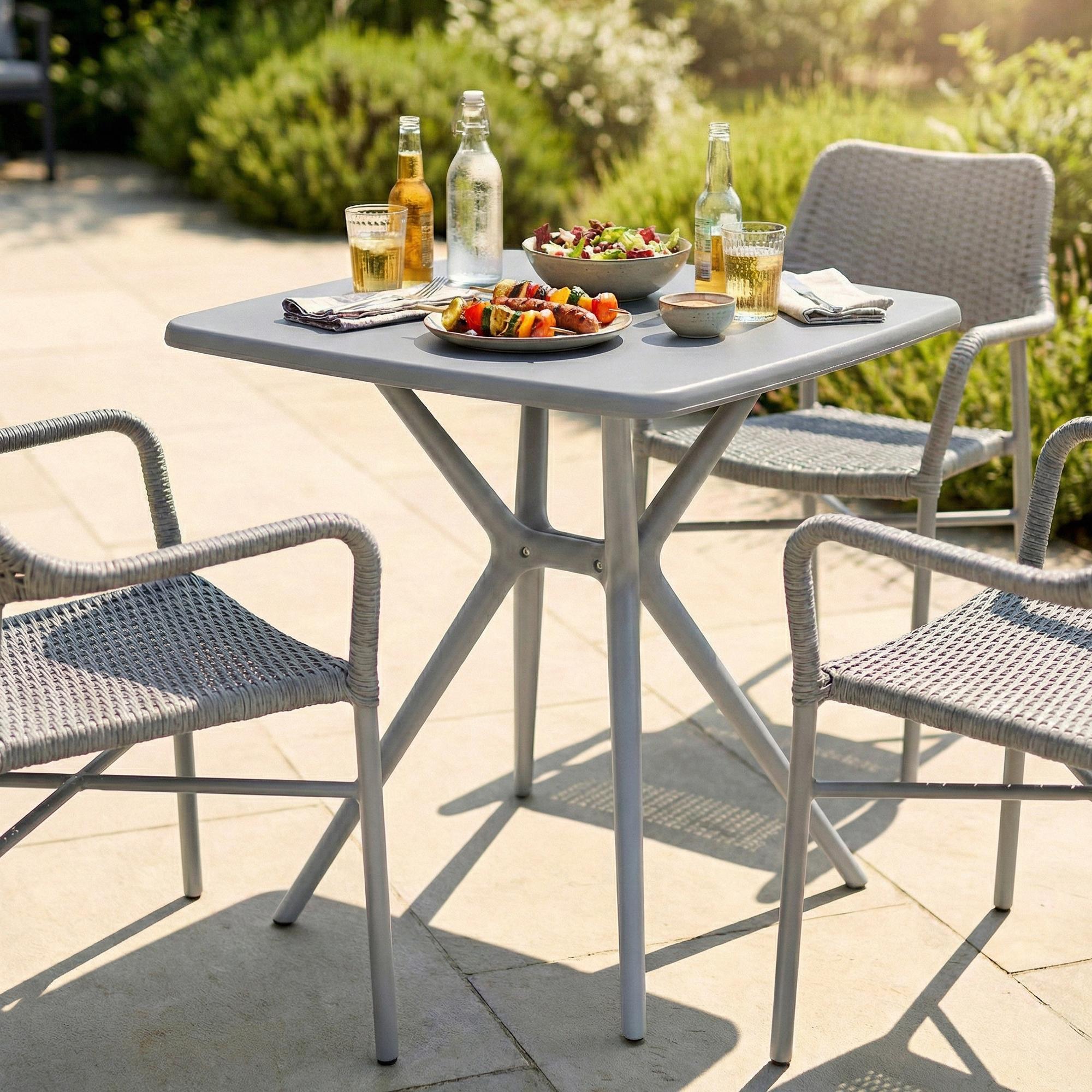 Vierkante tuintafel Becky 72 x 72 cm