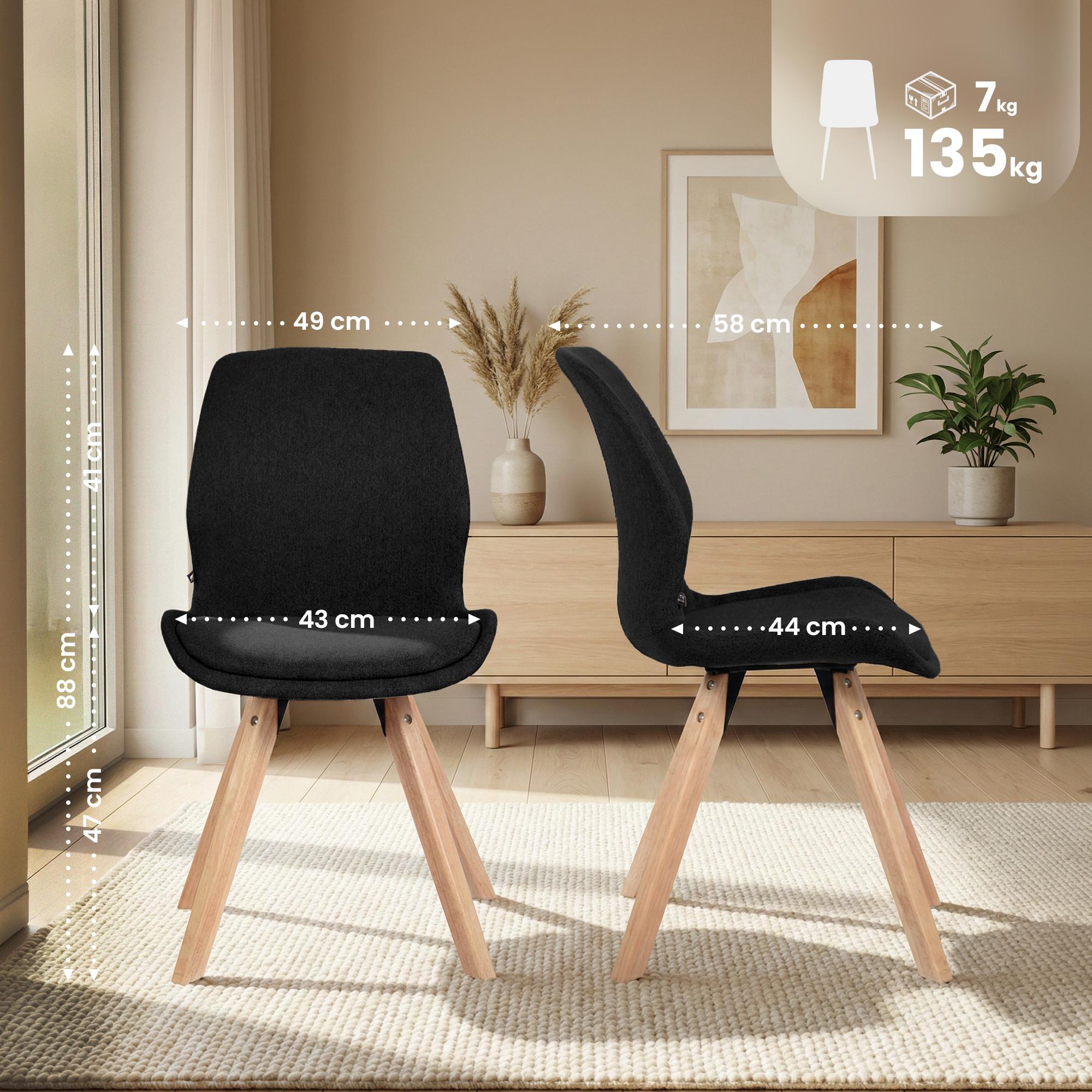 Set van 4 stoelen Luna