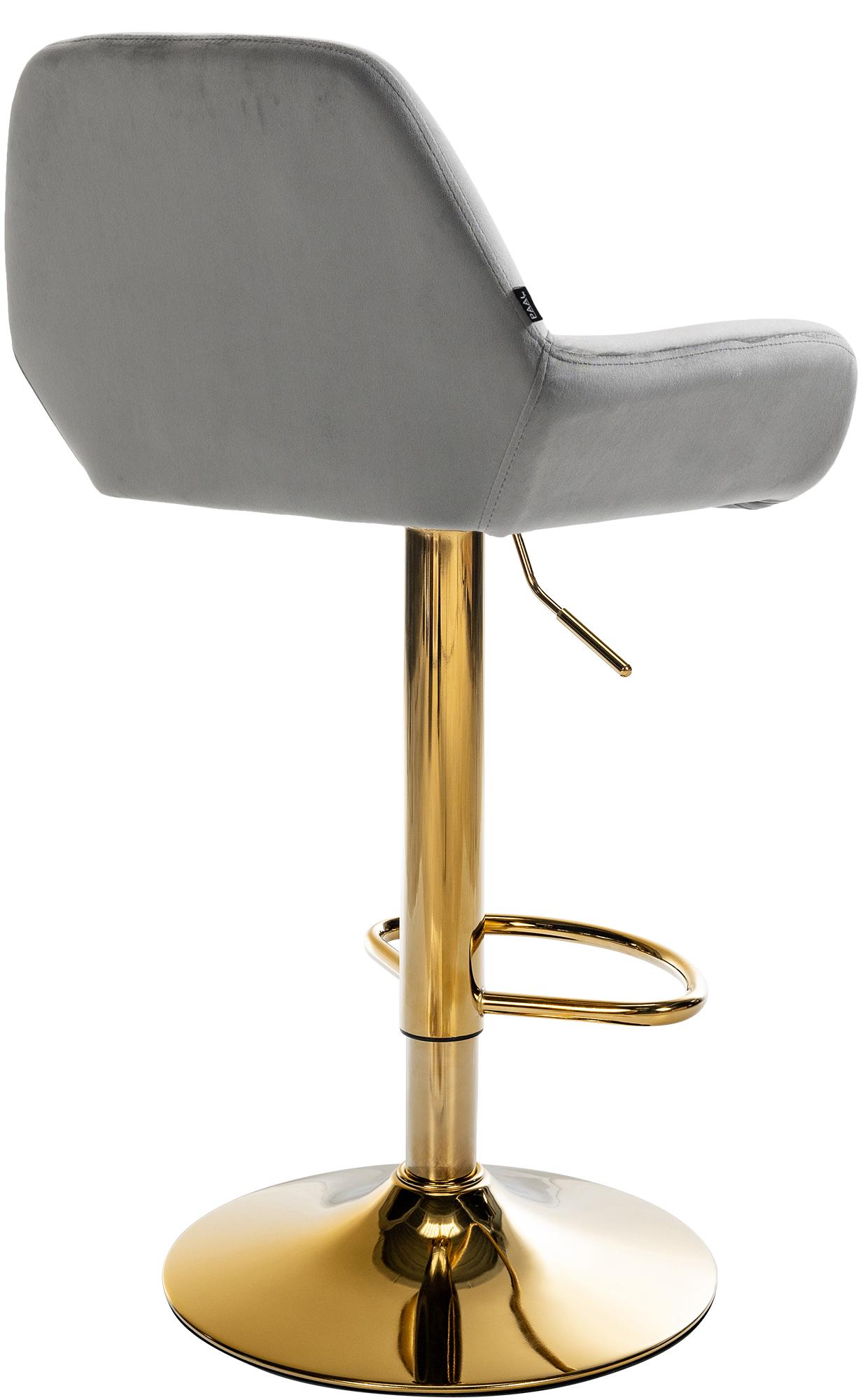 Barkruk Braga goud fluweel