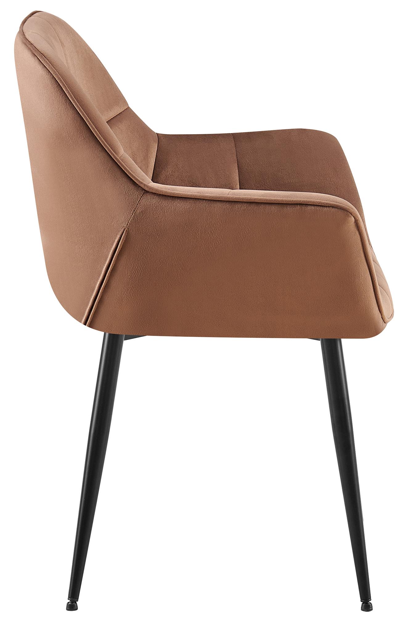 Set van 2 Eetkamerstoelen Roseville fluweel