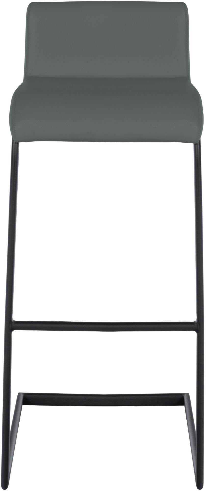 2-delige set barstoelen Newport zwart metalen frame
