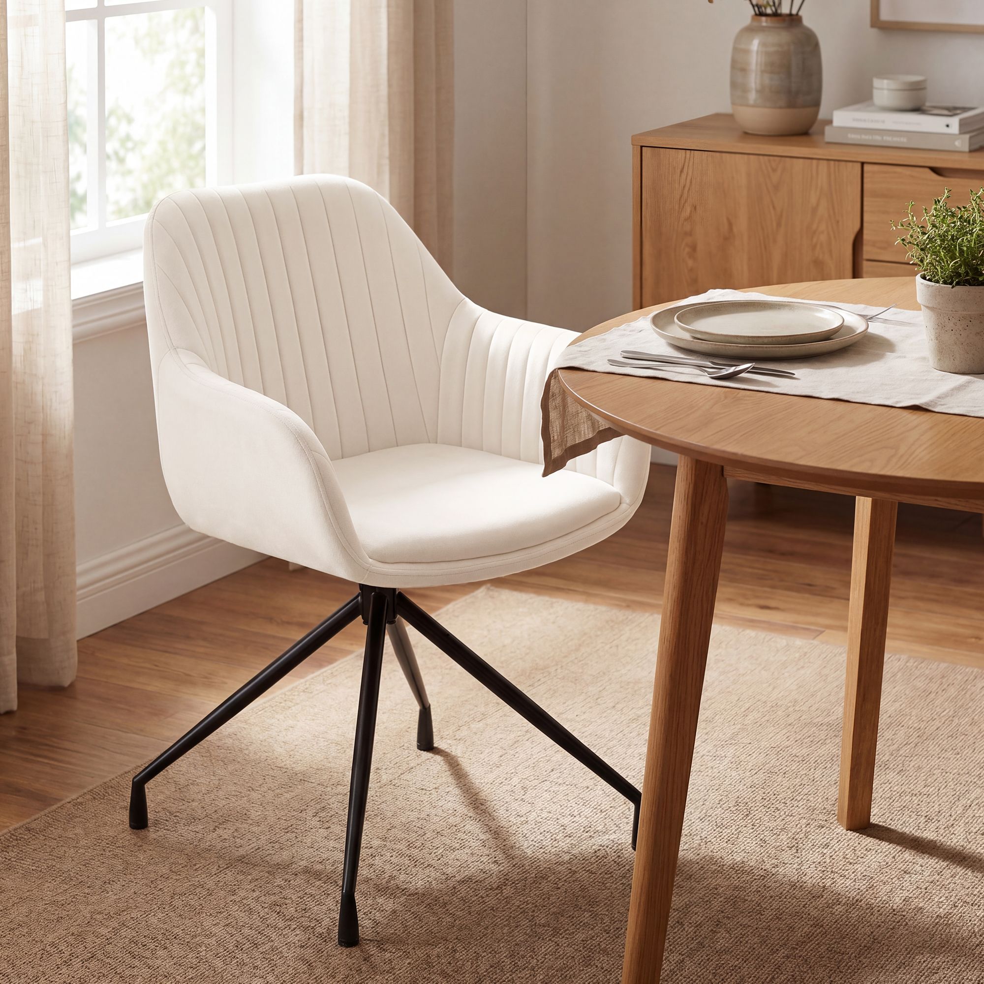 2-delige set eetkamerstoelen Novanis