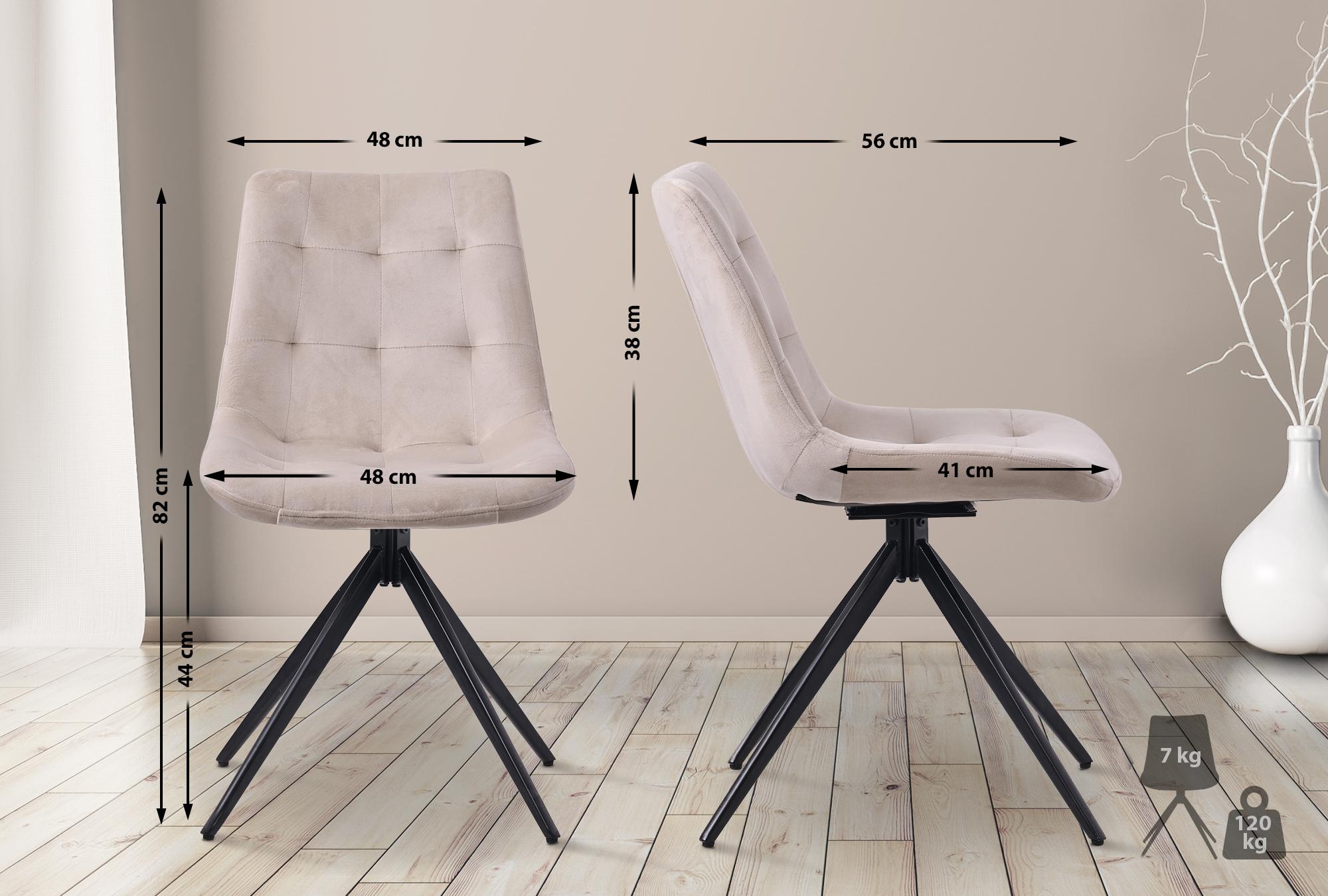 Set van 2 eetkamerstoelen Merna