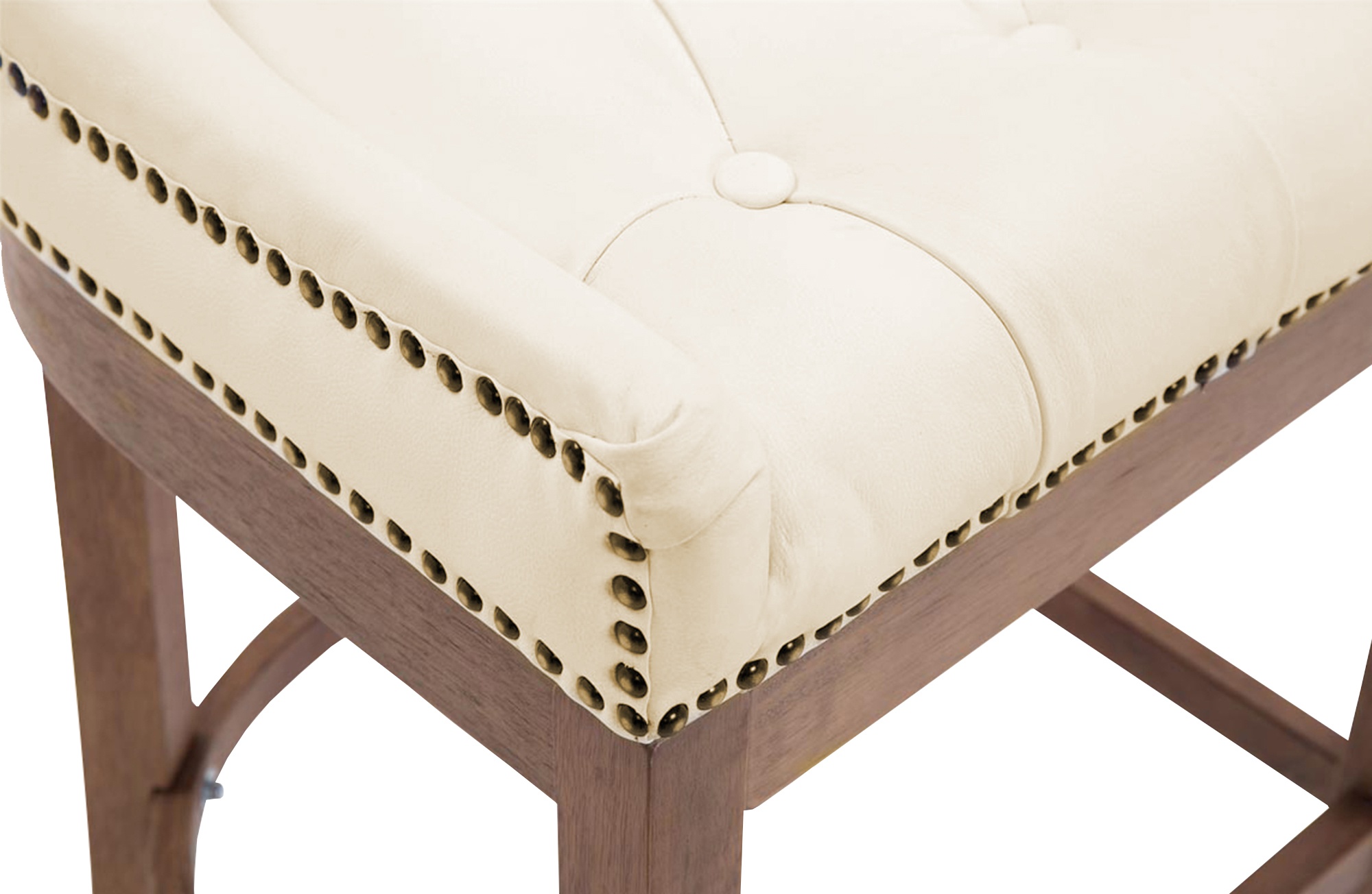 Barkruk Lakewood echt leer Antiek light